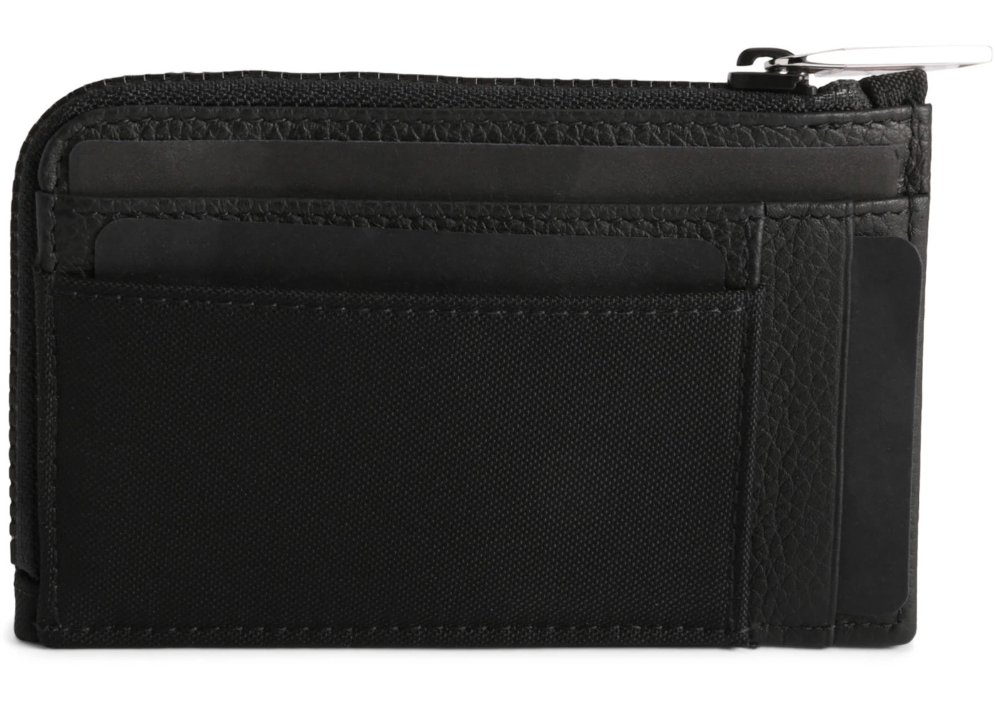 Dior x Kaws Zipped Card and Coin Holder Pink Logo Nylon Black - 2