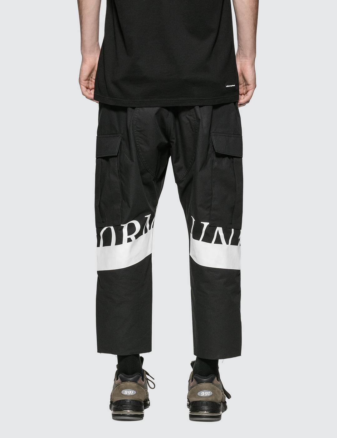 Hem Cut-off Cropped Cargo Pants - 3