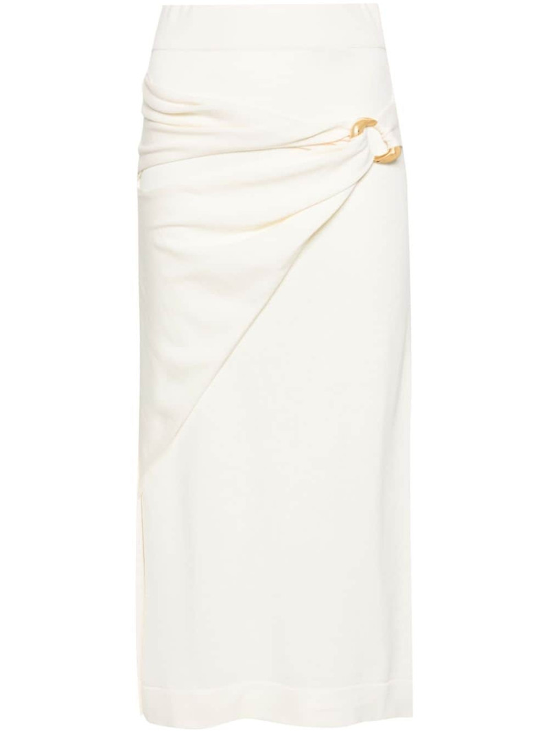A-line fine-knit midi skirt 1