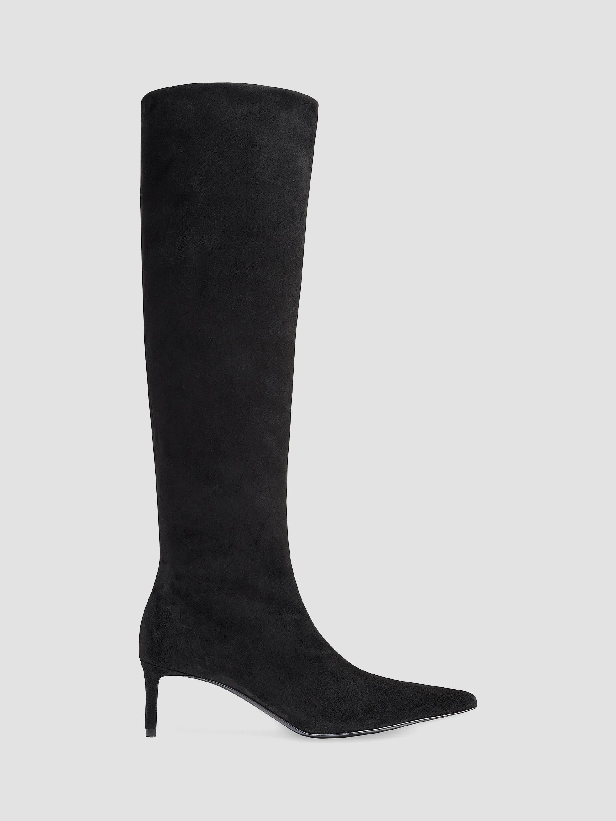 Women's Ona 55MM Suede Knee High Boots - Black - 1