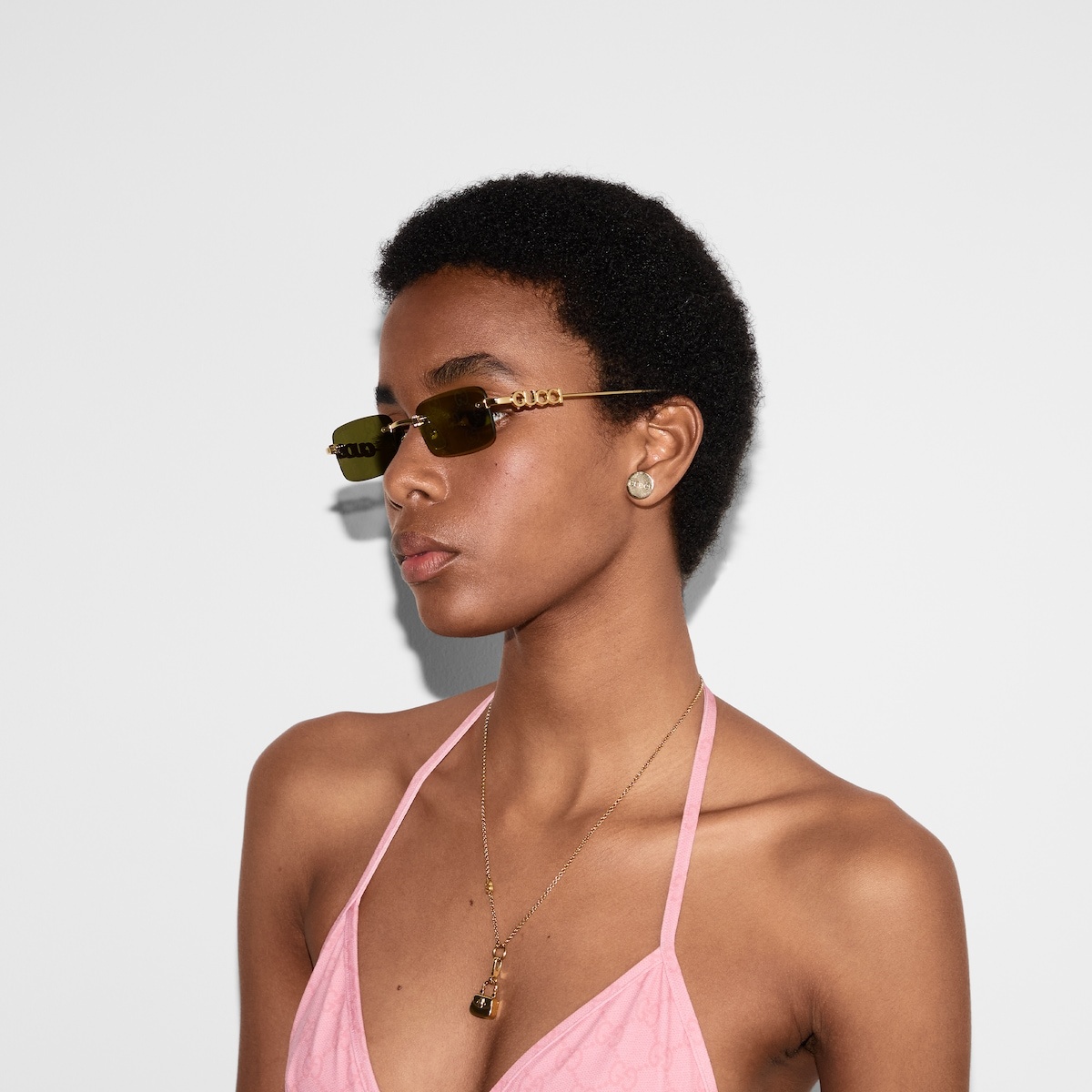 Rectangular frame sunglasses - 3