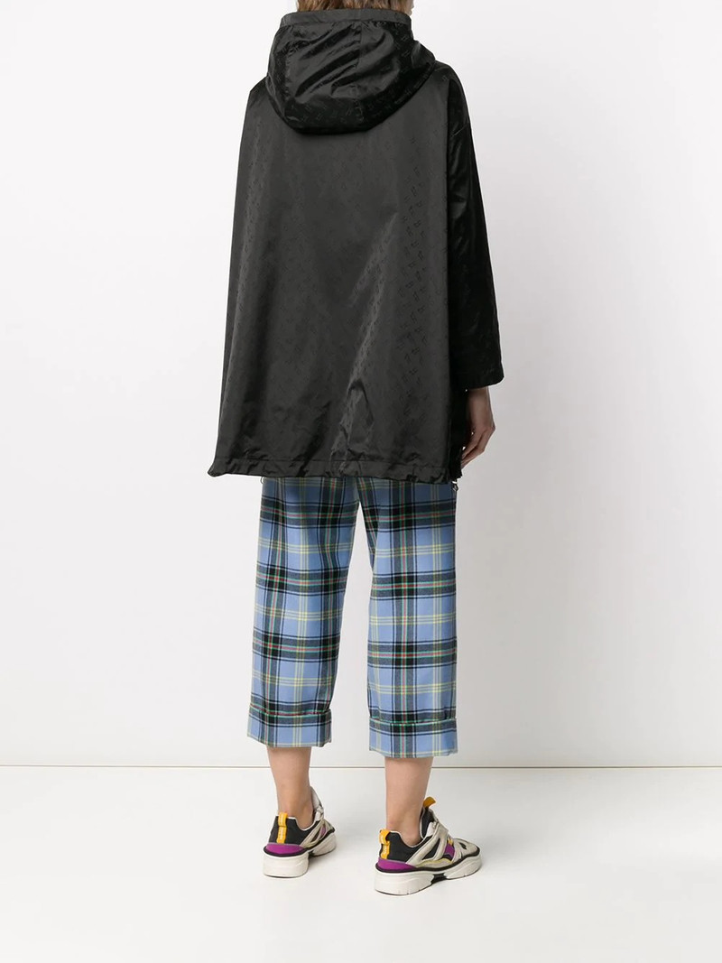 jacquard hooded coat 4