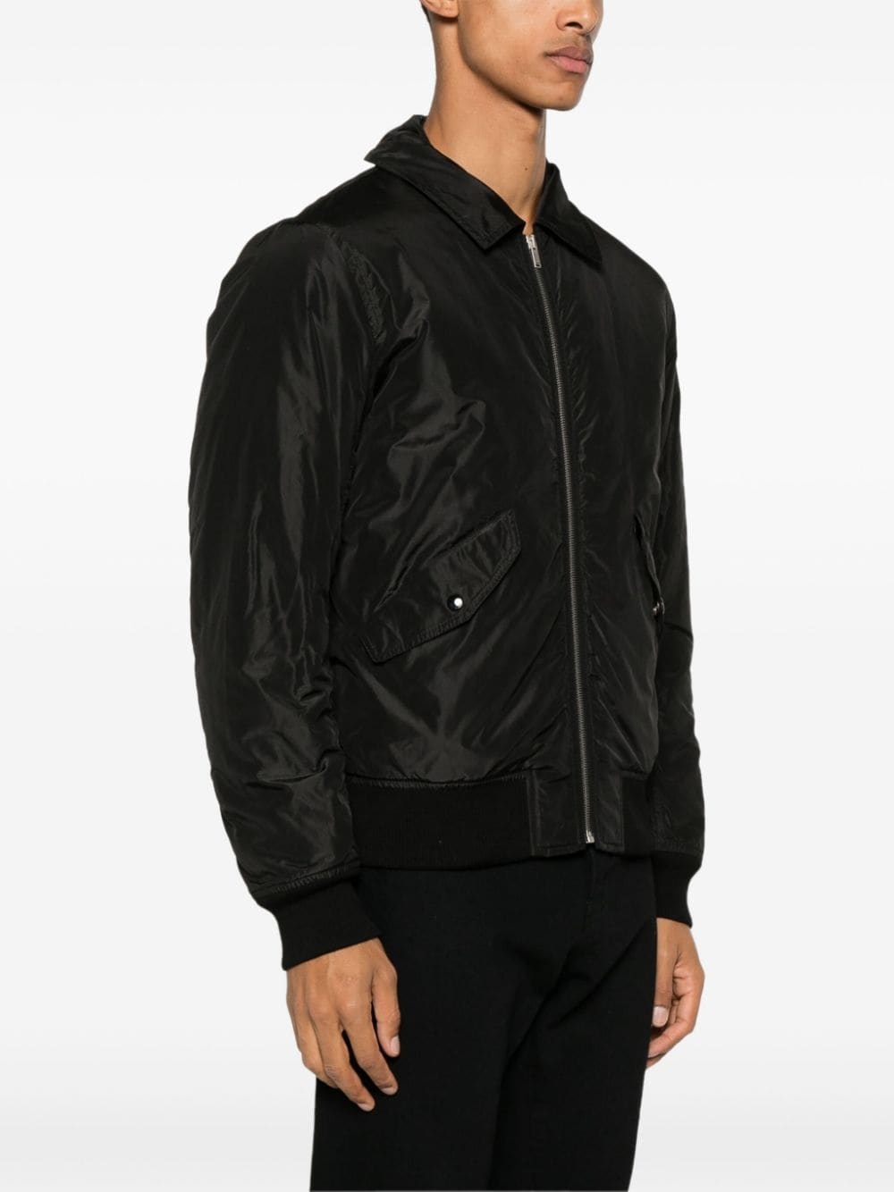 silk bomber jacket - 3