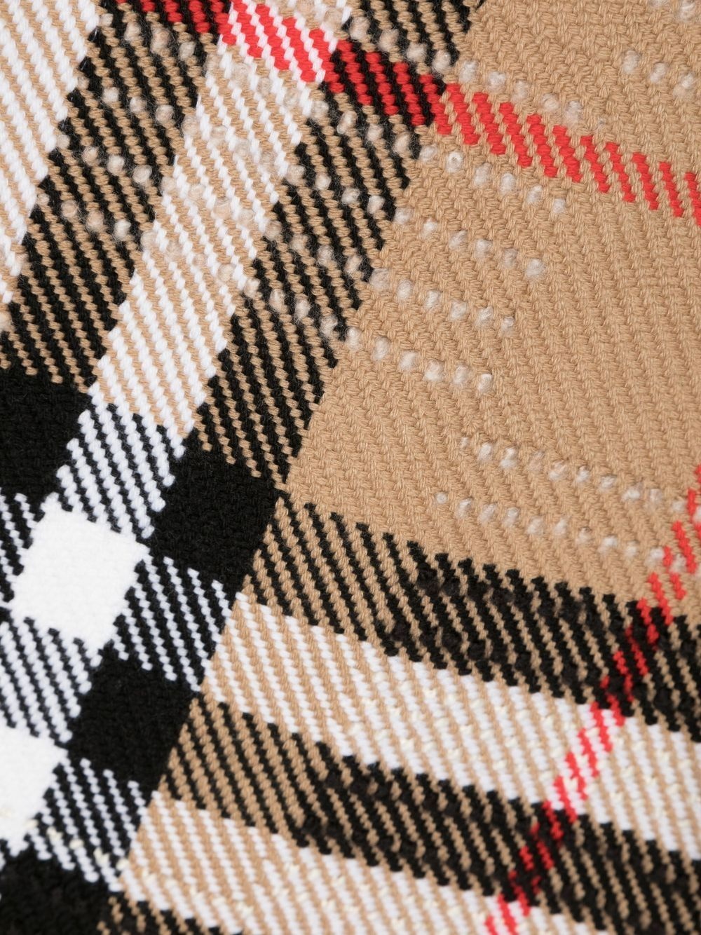 Vintage Check knit scarf - 2