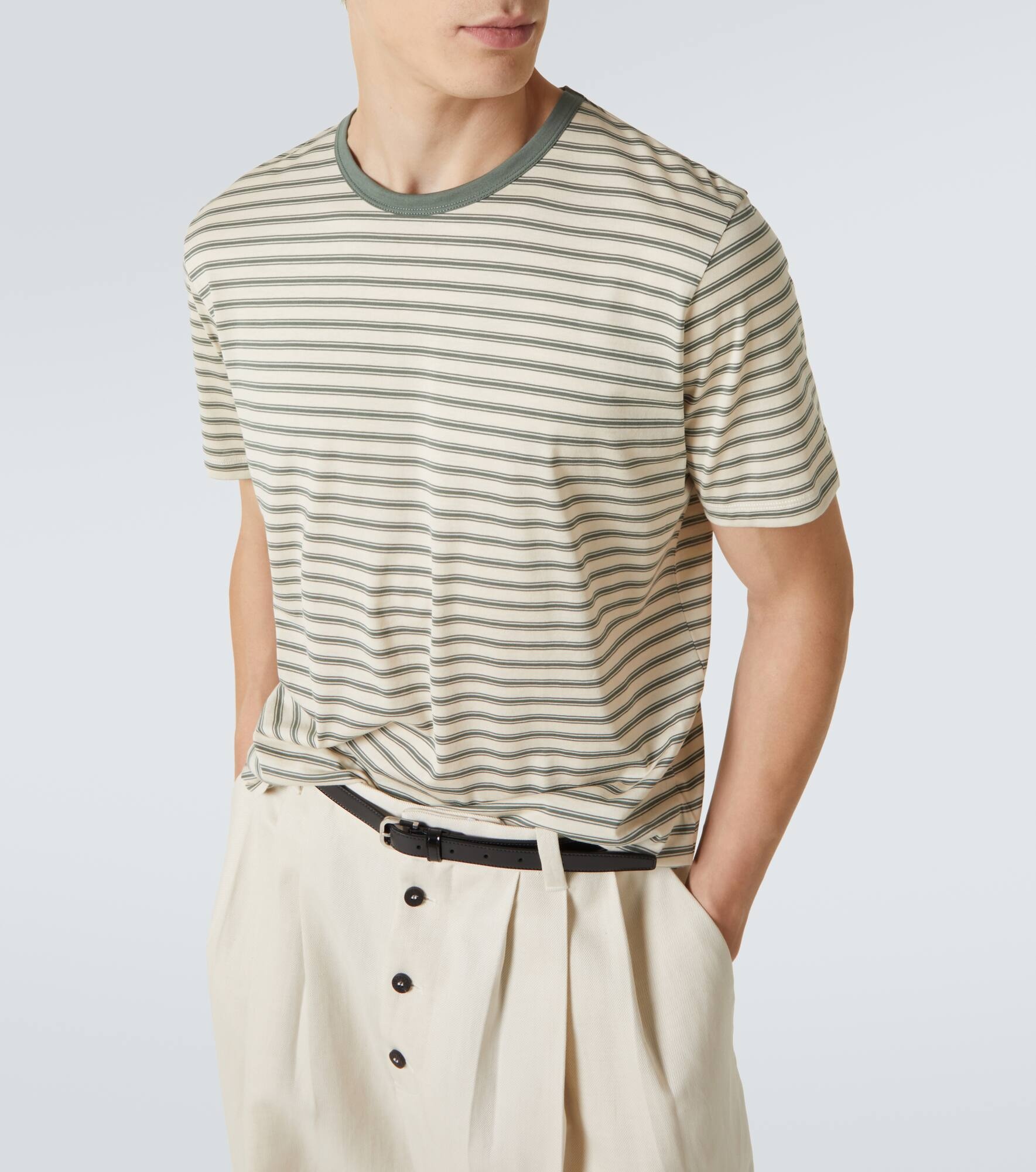 Striped cotton jersey T-shirt - 5