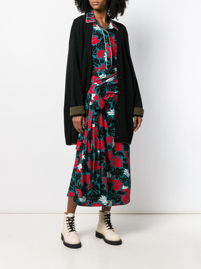 Marni contrast trim oversized cardigan outlook