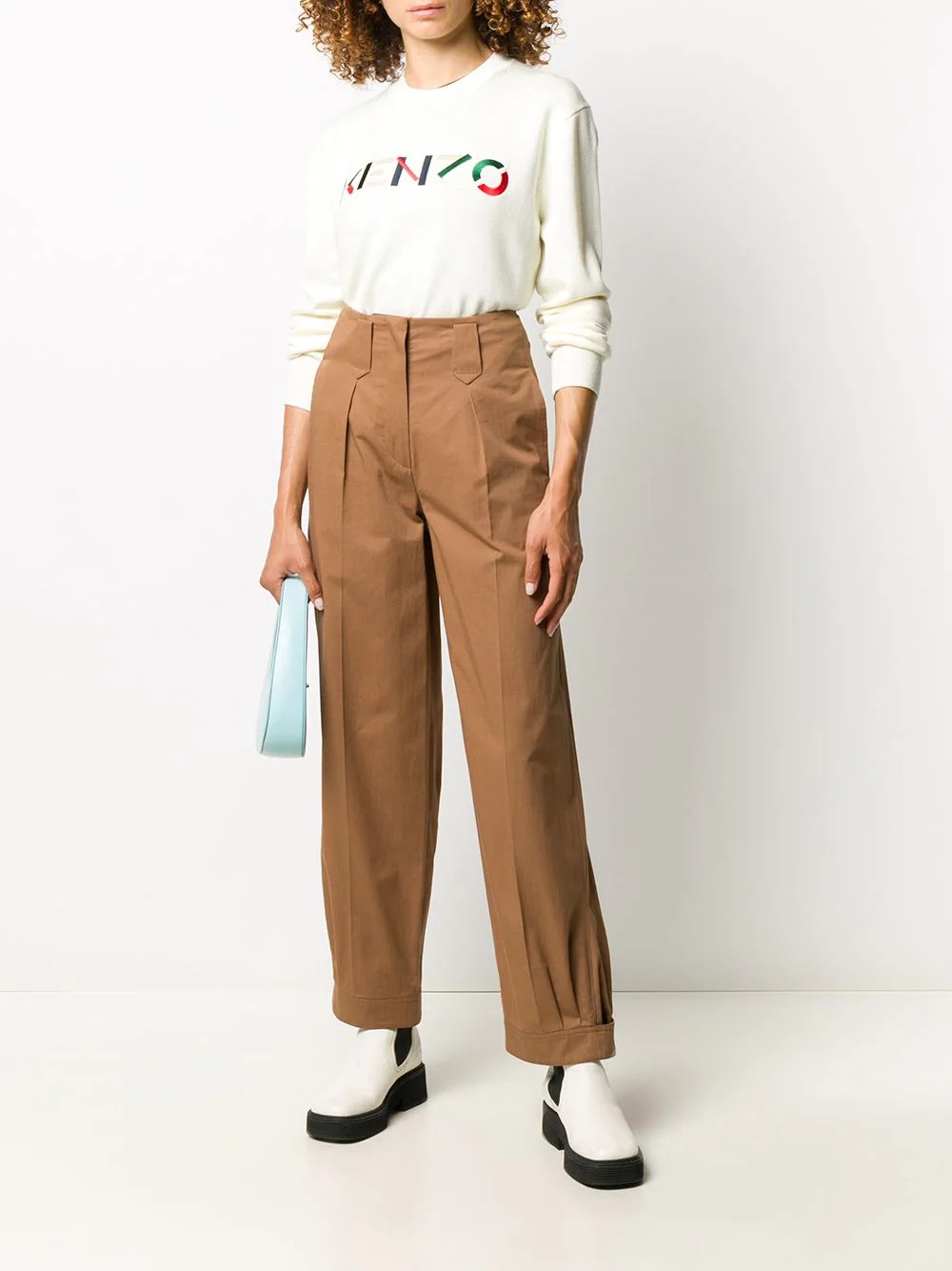 high-waisted trousers - 2