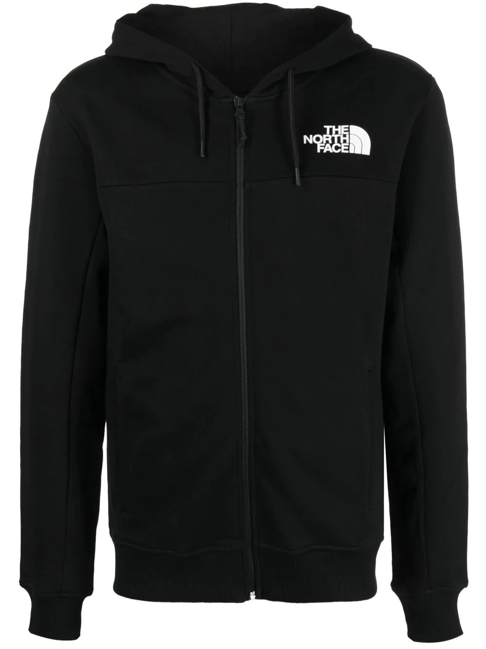 logo-print zip-up hoodie - 1