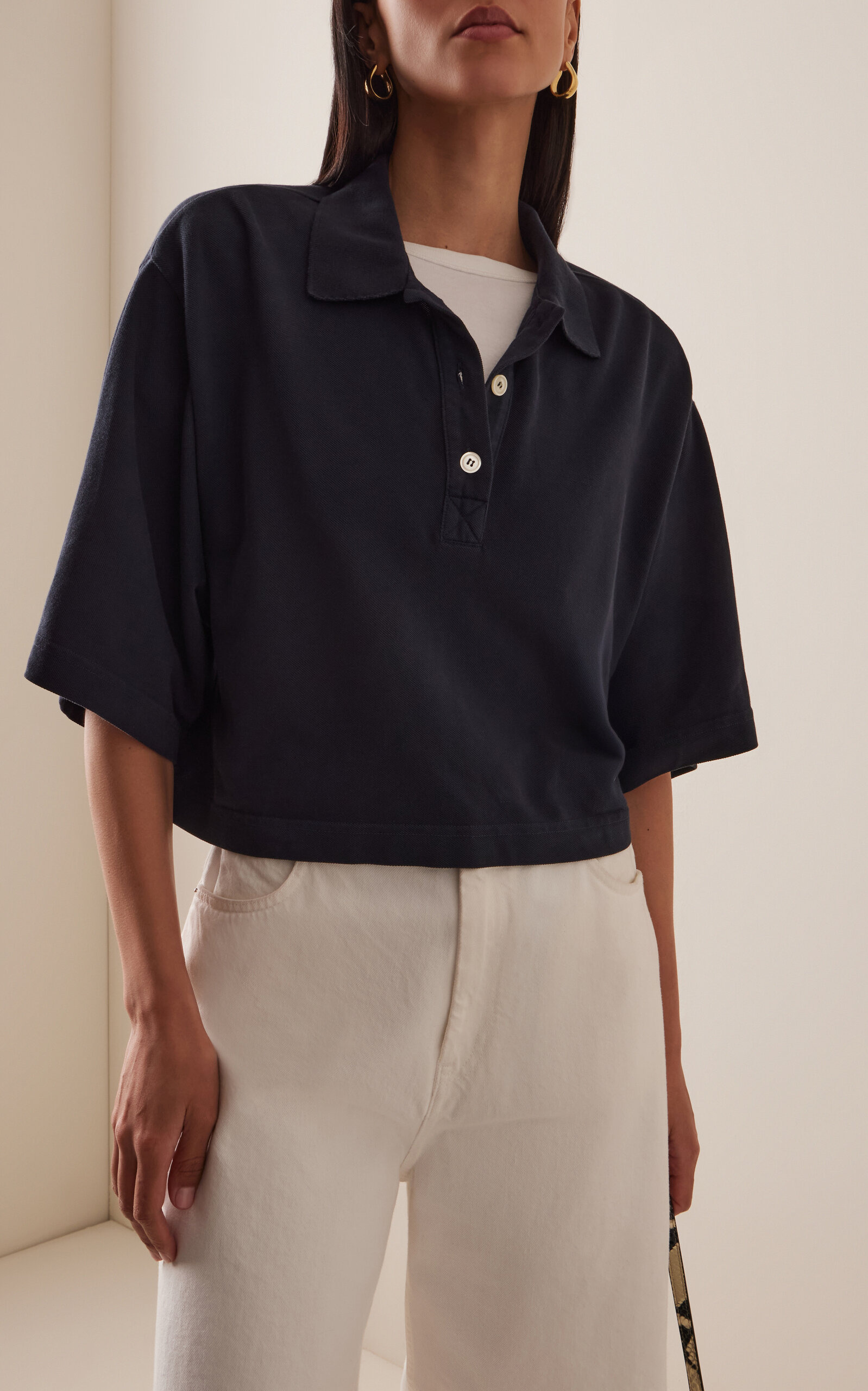 Lowen Supima-Cotton Polo Shirt blue - 3