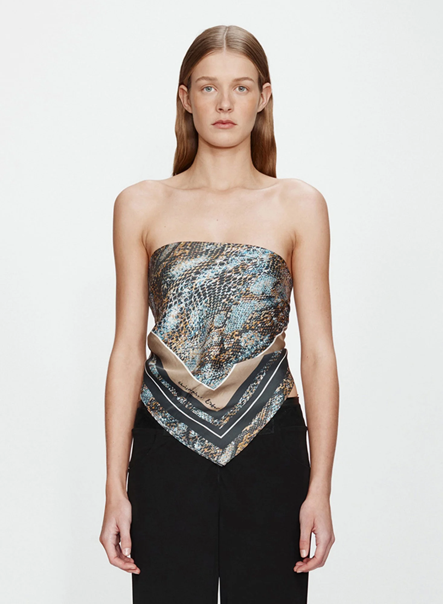 Serpent Silk Scarf - 1