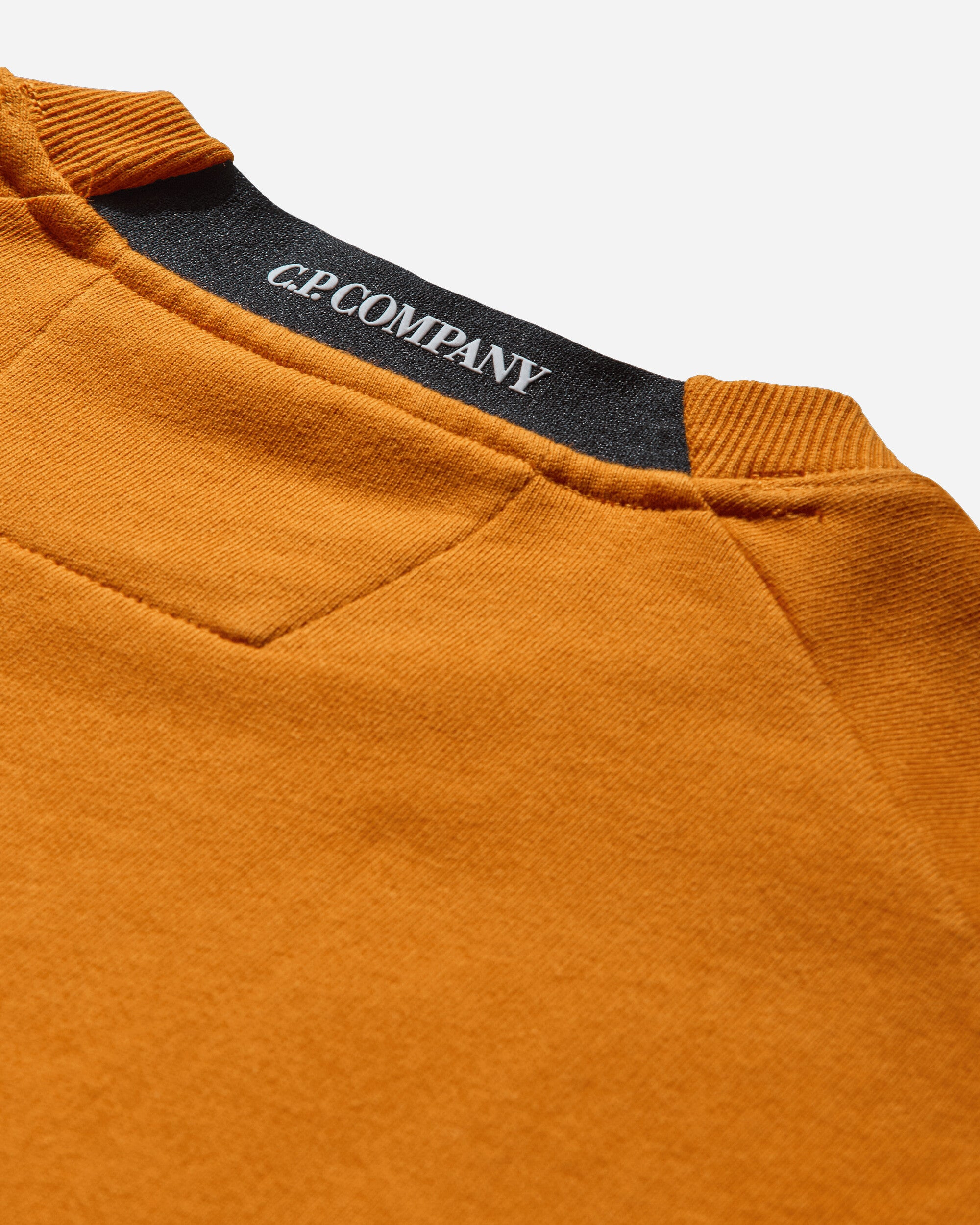 Men's Diagonal Raised Fleece Crewneck Sweatshirt Russet Orange - 4