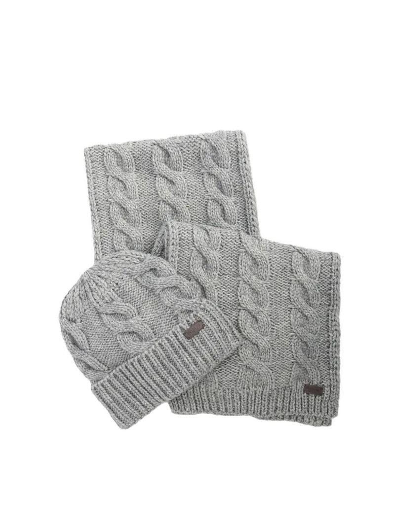 Barbour cable-knit scarve set (set of two) outlook