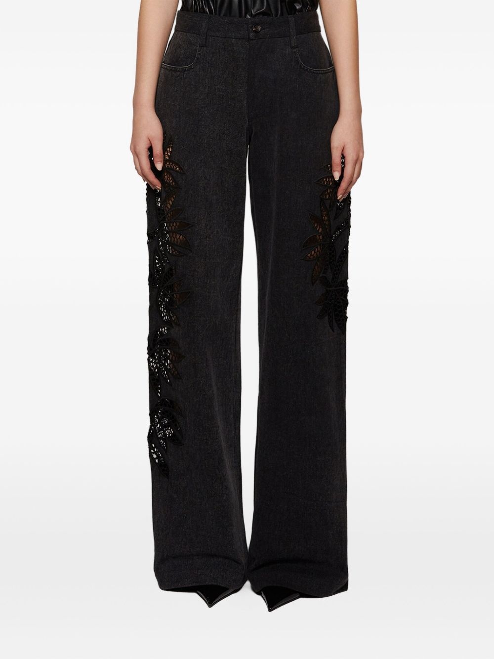 Stulla floral-lace jeans - 3