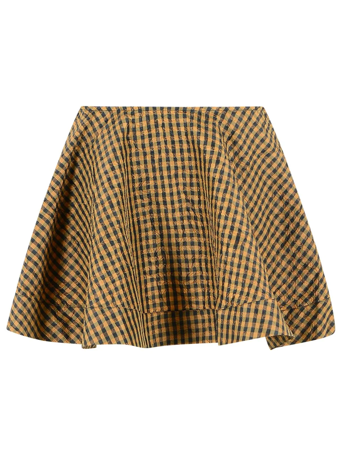 Ganni Brown And Black Polyester Skirt Women - 1