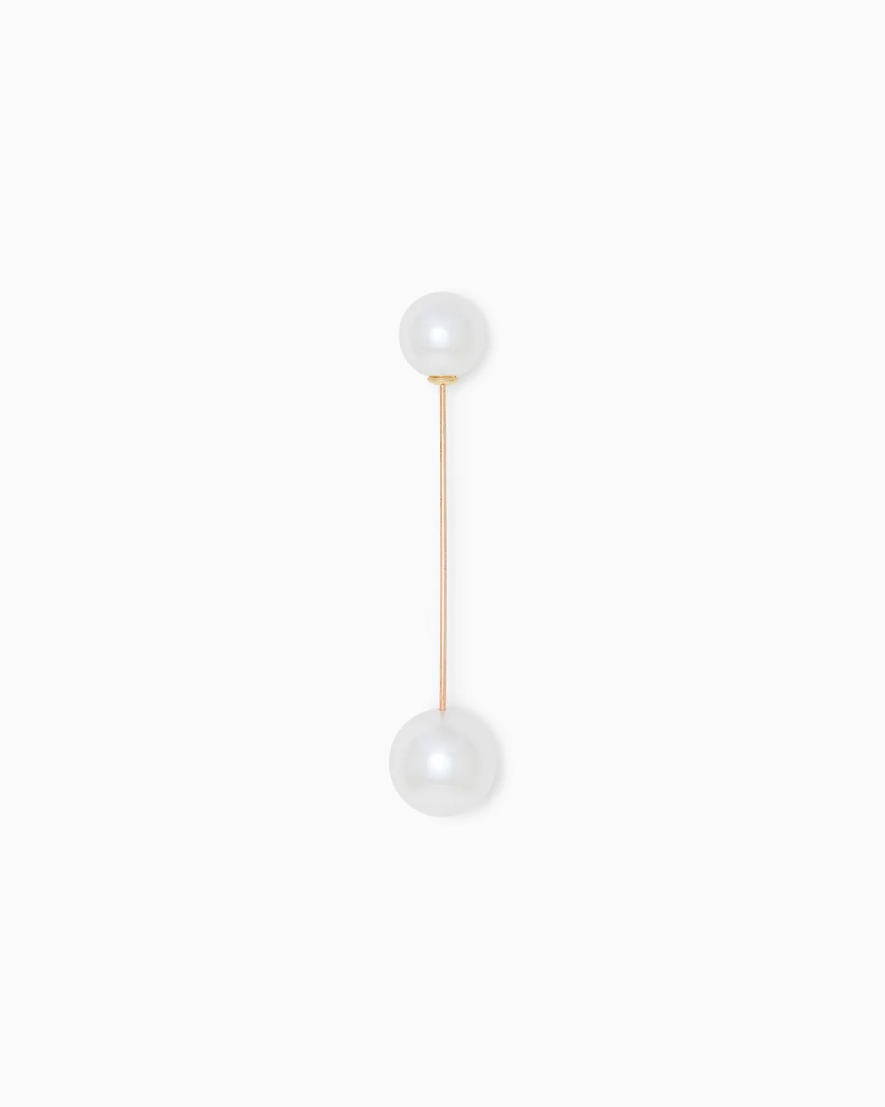BROOCH WITH PEARL-EFFECT BOULES - 1