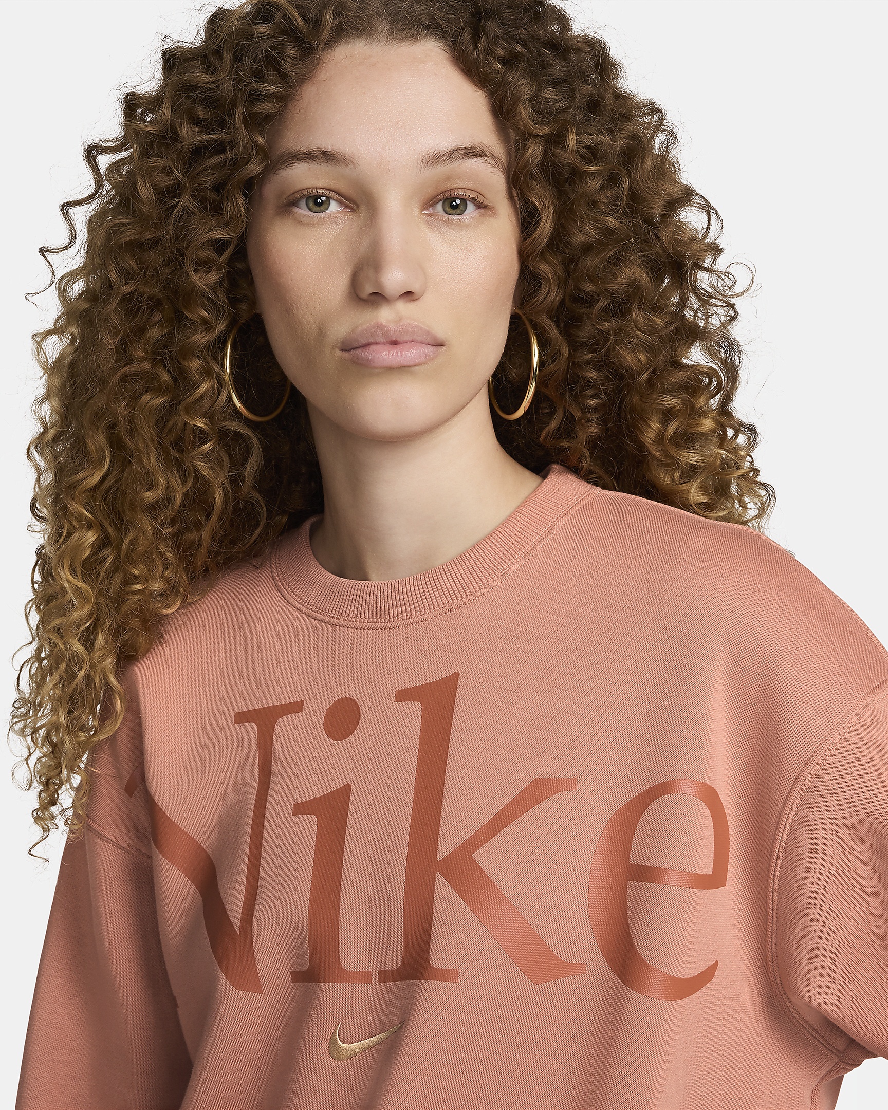 Nike Sportswear Phoenix Fleece Women's Oversized Crew-Neck Logo Sweatshirt - 3