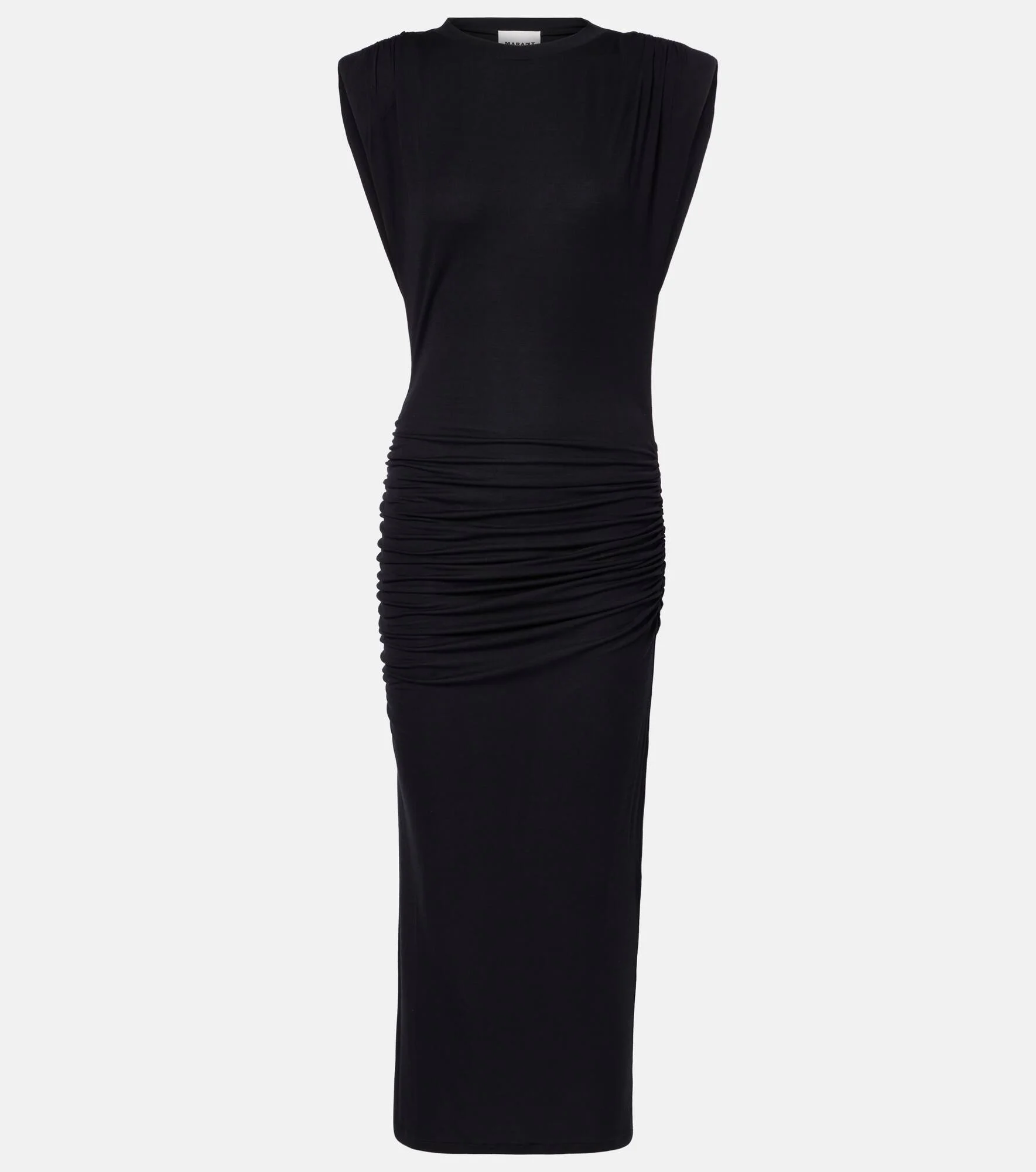 Donna draped jersey midi dress - 1