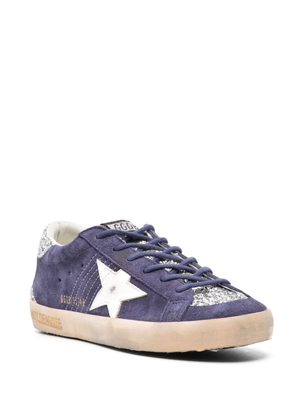 Superstar glitter-panel sneakers - 3