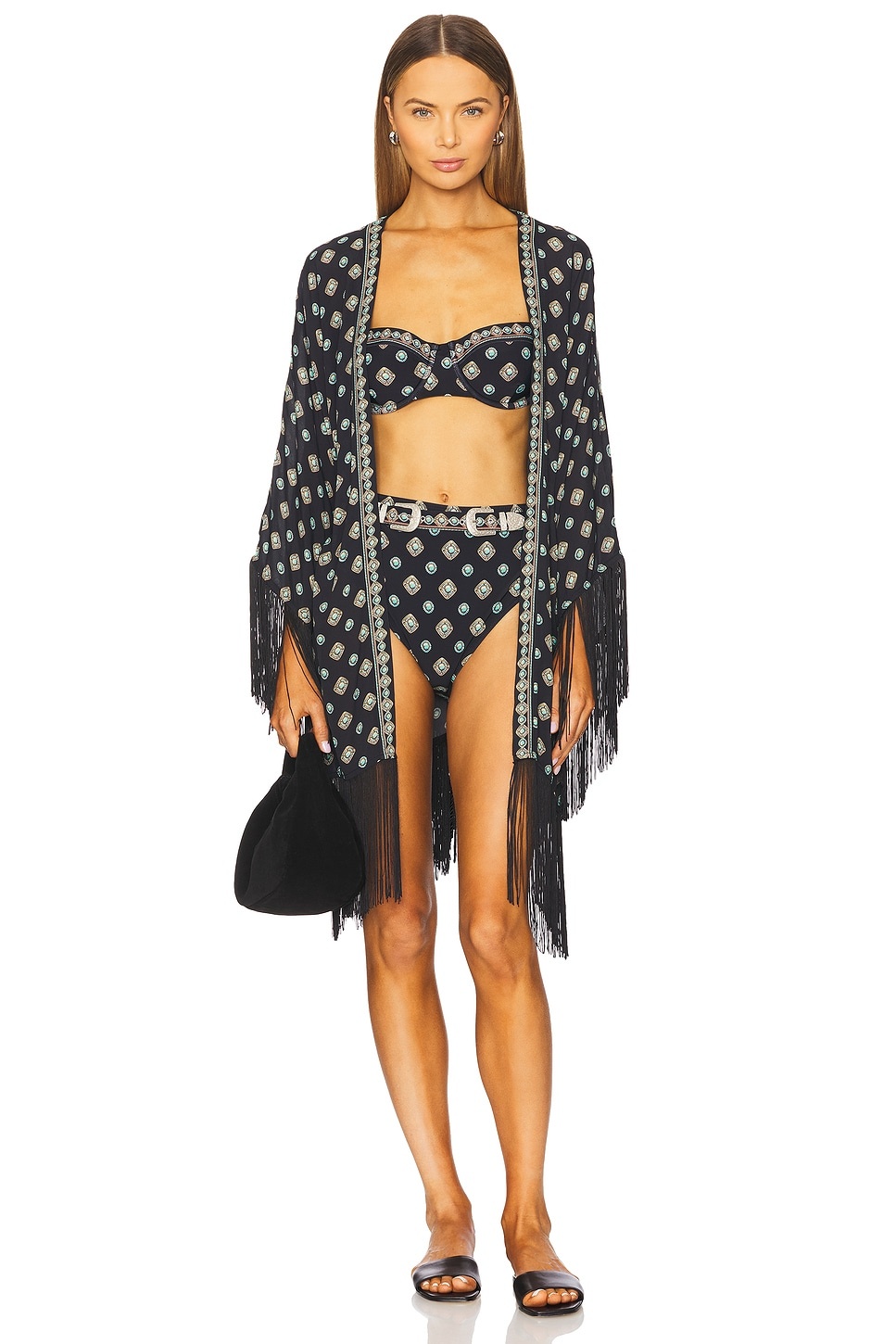 Vanessa High Waisted Bikini Bottom - 4