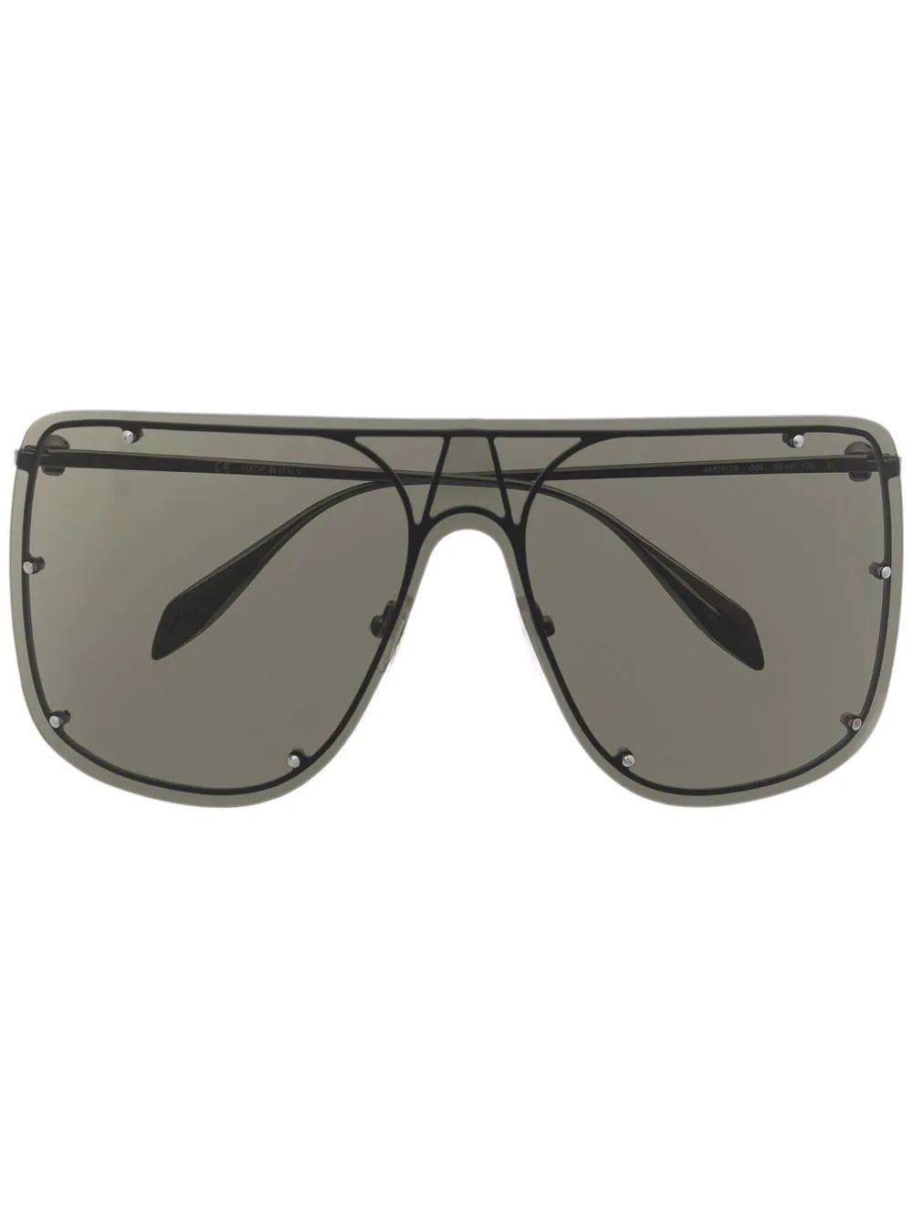 tinted oversize-frame sunglasses - 1