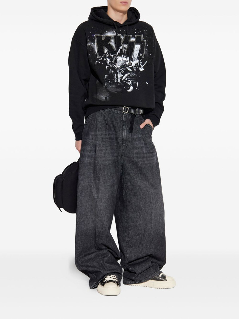 DSQUARED2 x Kiss embellished graphic hoodie outlook