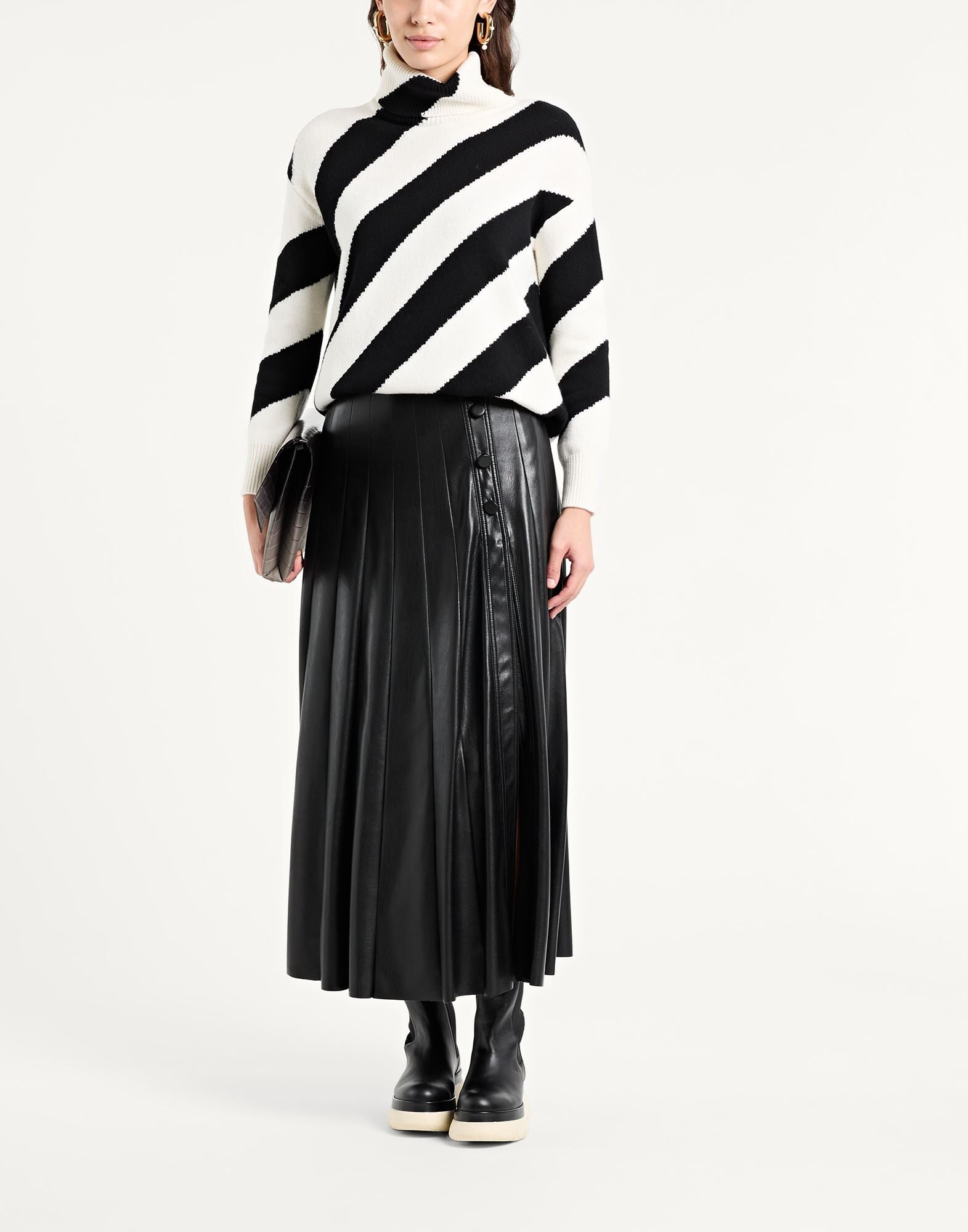 Black Women's Turtleneck - 2