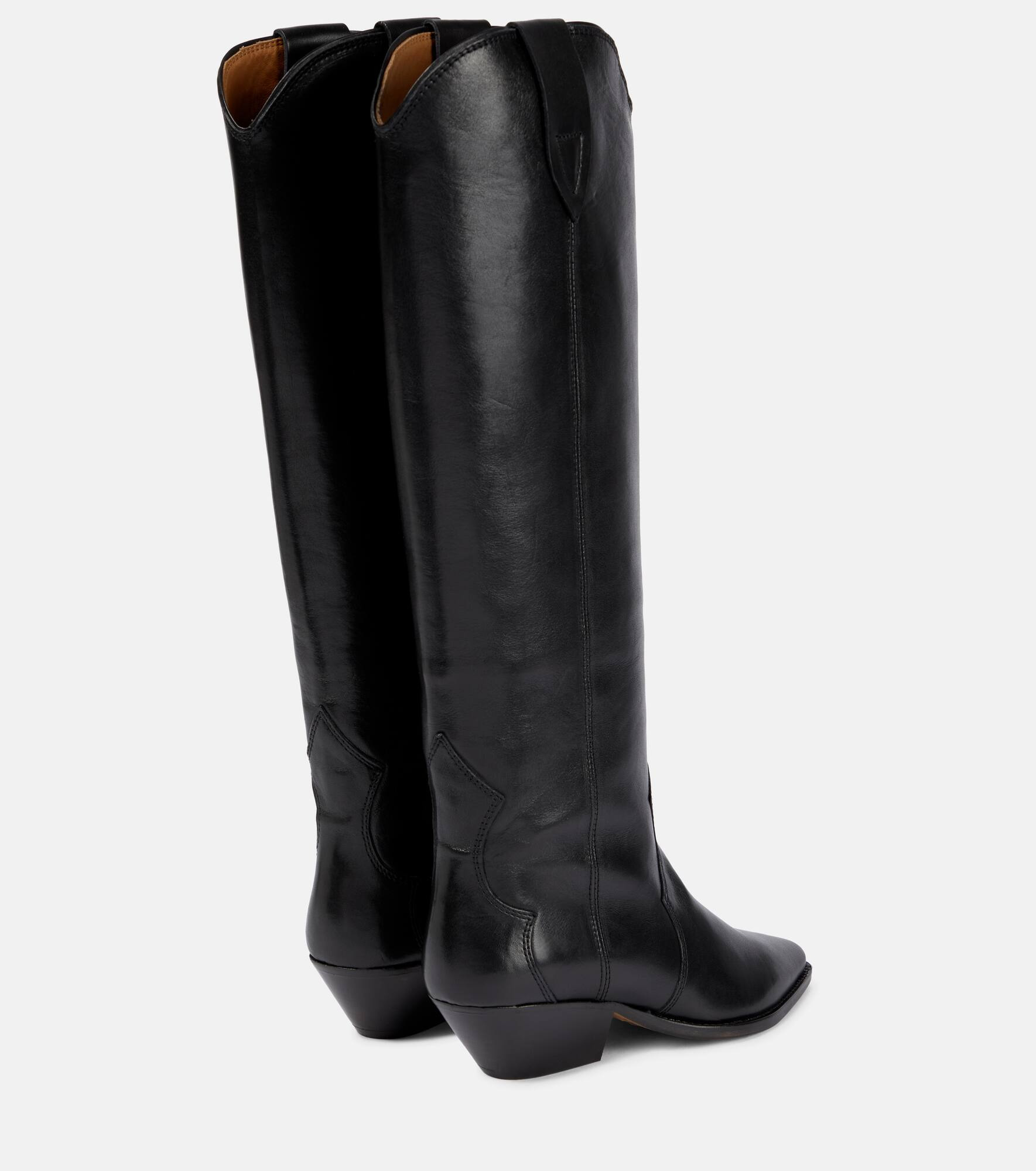 Denvee leather knee-high boots - 2