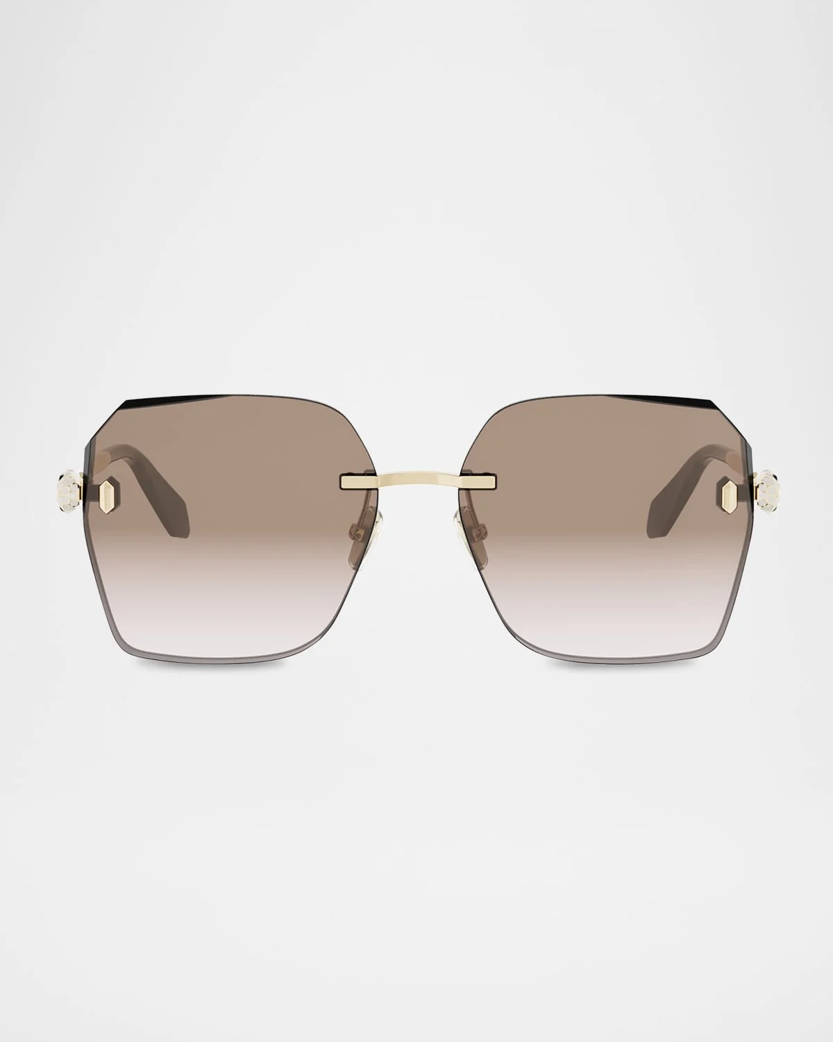 Serpenti Forever Metal Square Sunglasses - 1