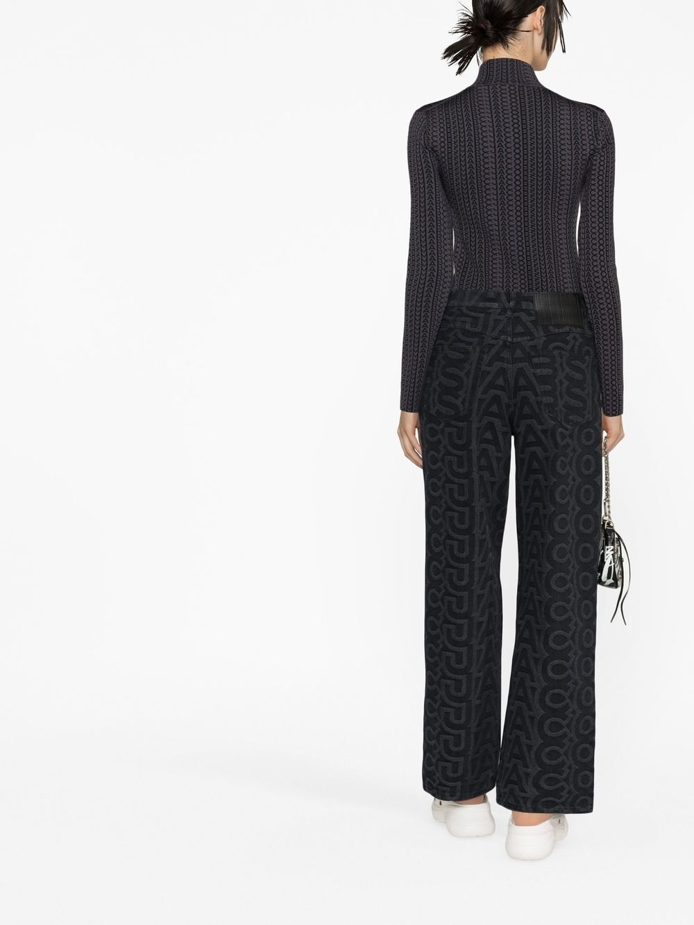 monogram compact knit jumper - 3