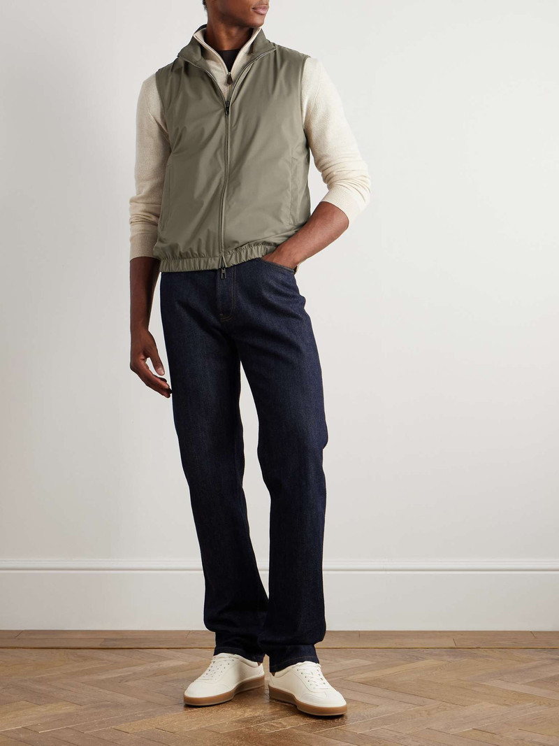 Loro Piana Slim-Fit Reversible Storm System® WindWish™ Twill and Wool Gilet outlook