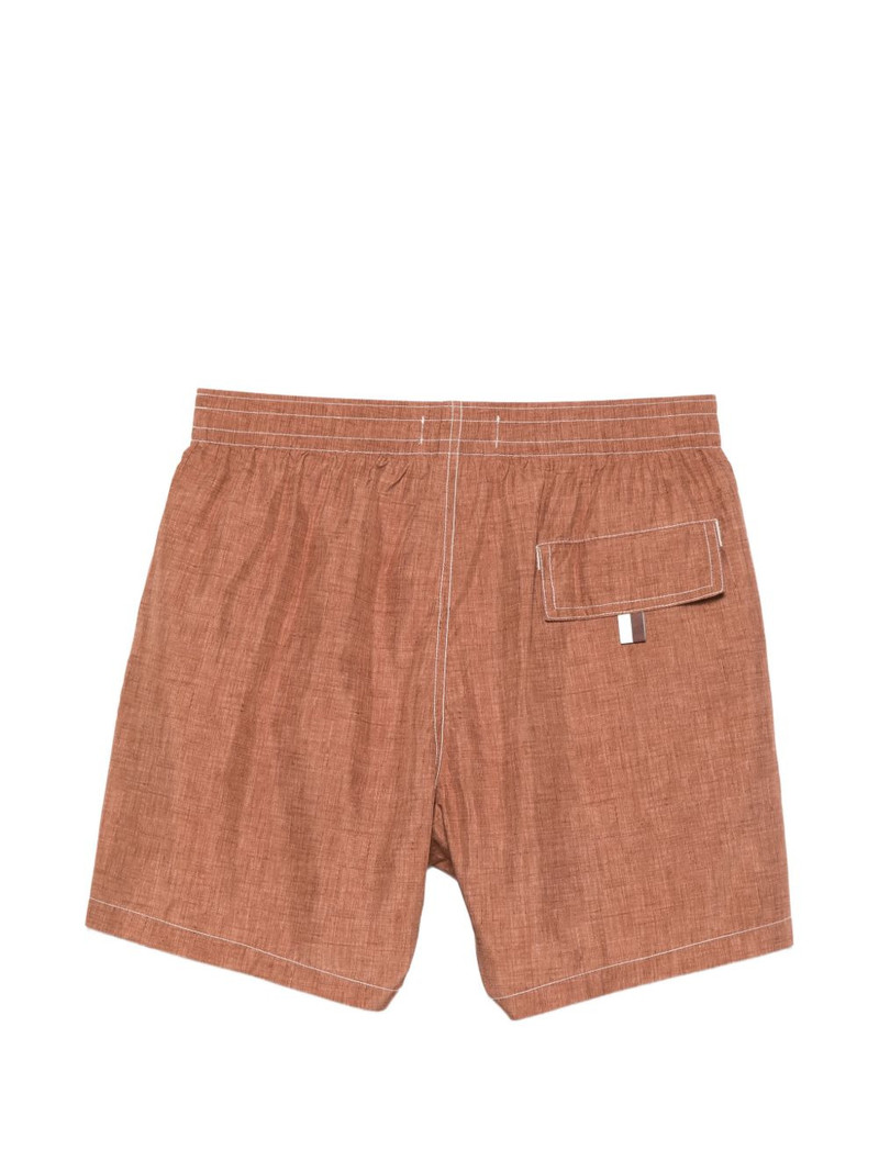 Canali drawstring stitch swim shorts outlook