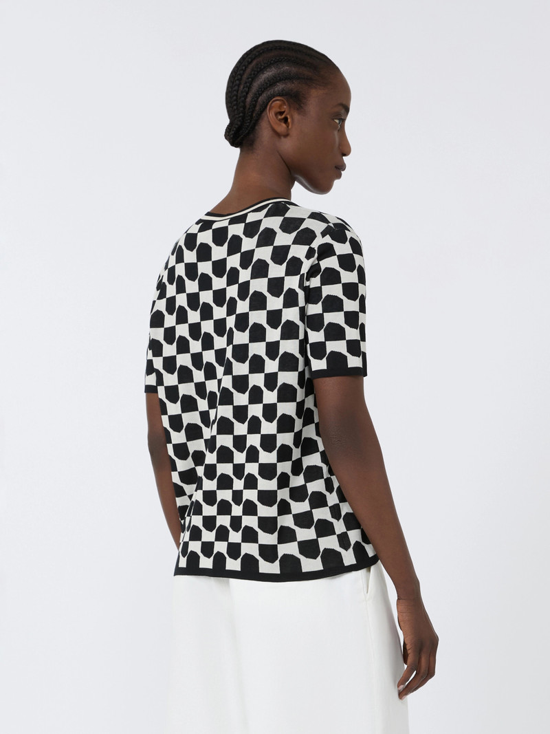 EROICO Cotton and viscose jacquard jumper - BLACK 4