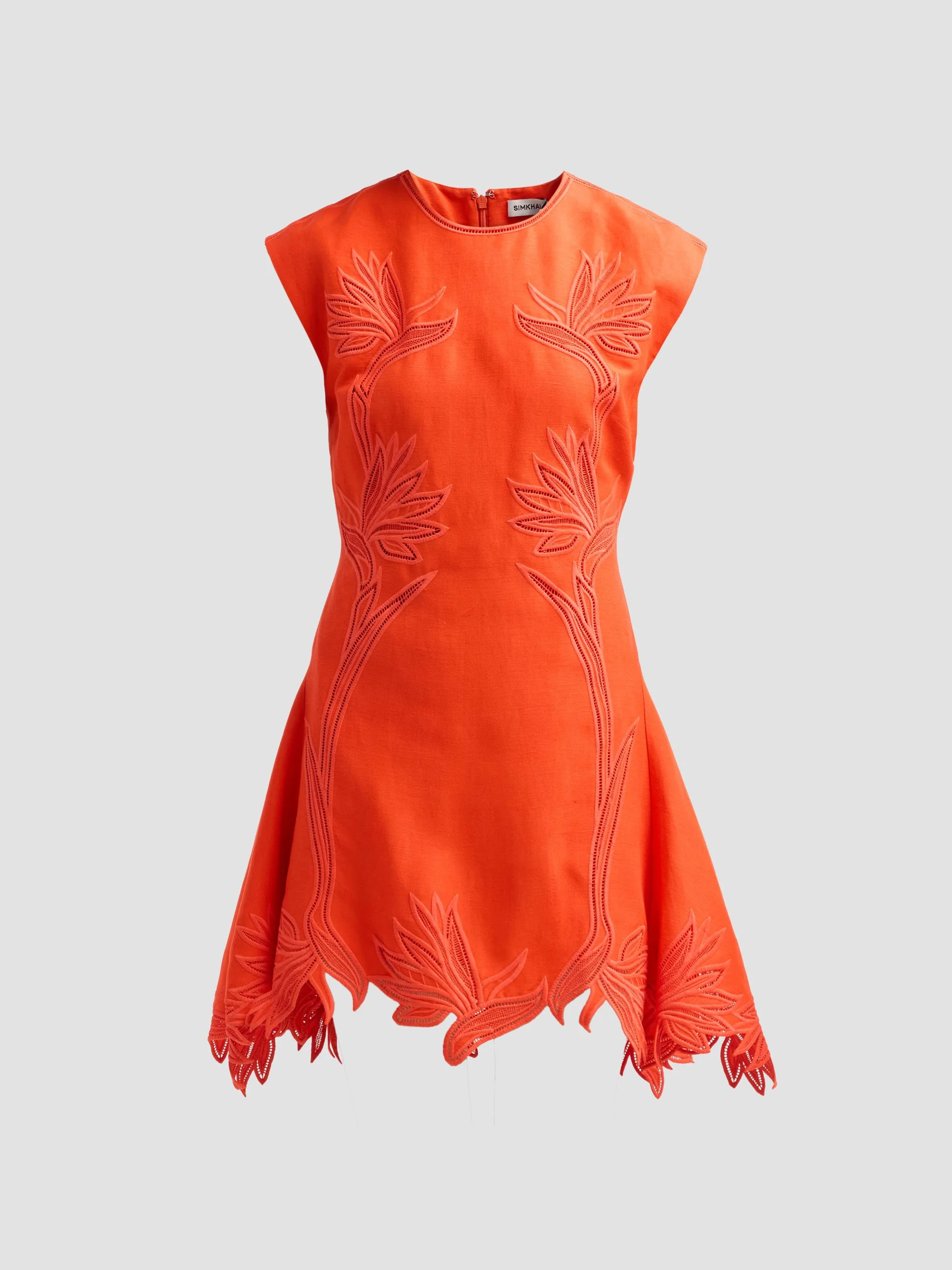Women's Raquel Embroidered Mini Dress - Lobster - 1