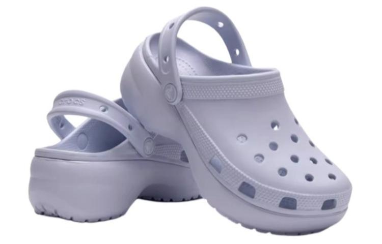 (WMNS) Crocs Classic Platform Shoes 'Blue' 206750-5AF - 4