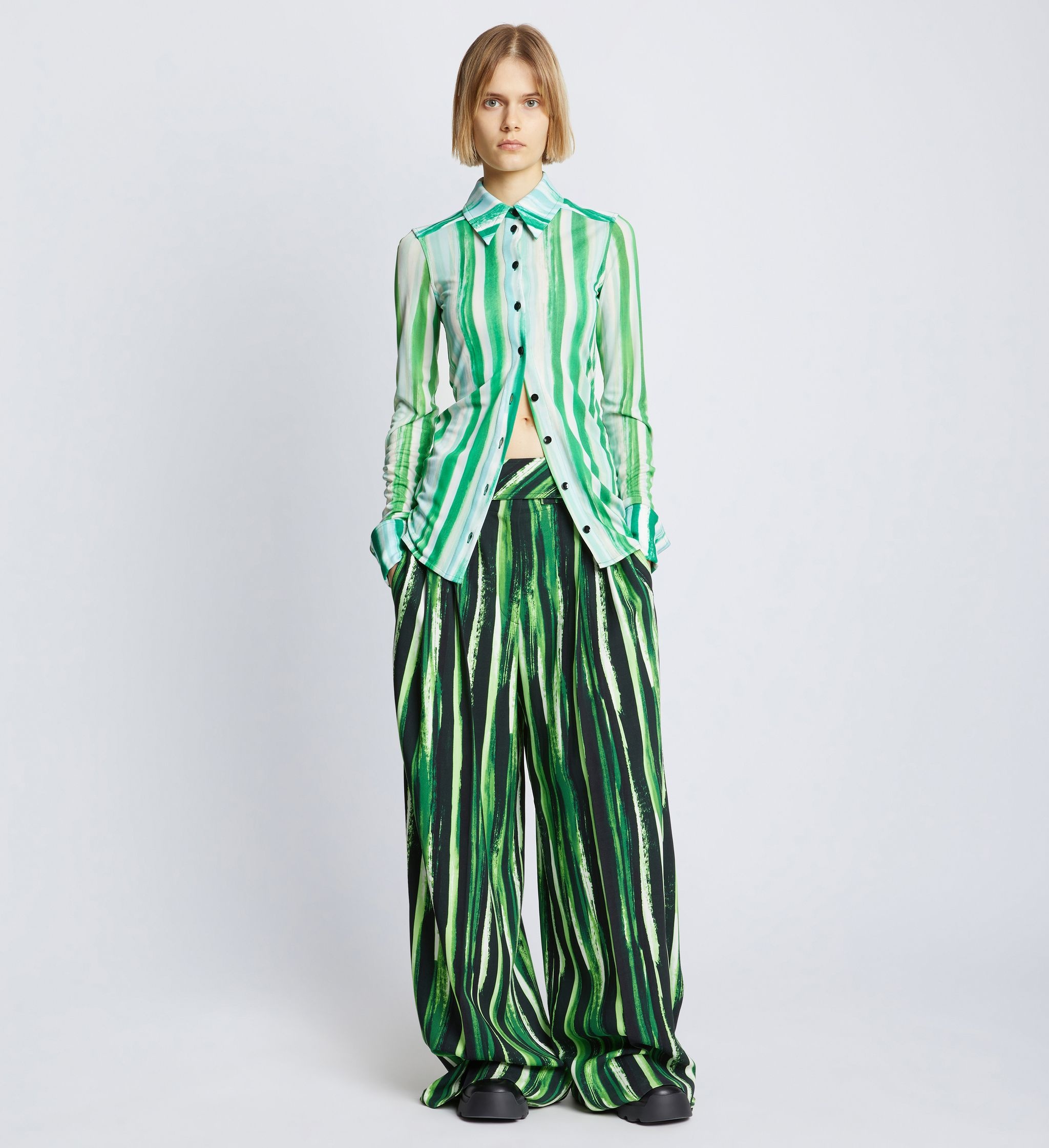 Painted Stripe Pants - 2