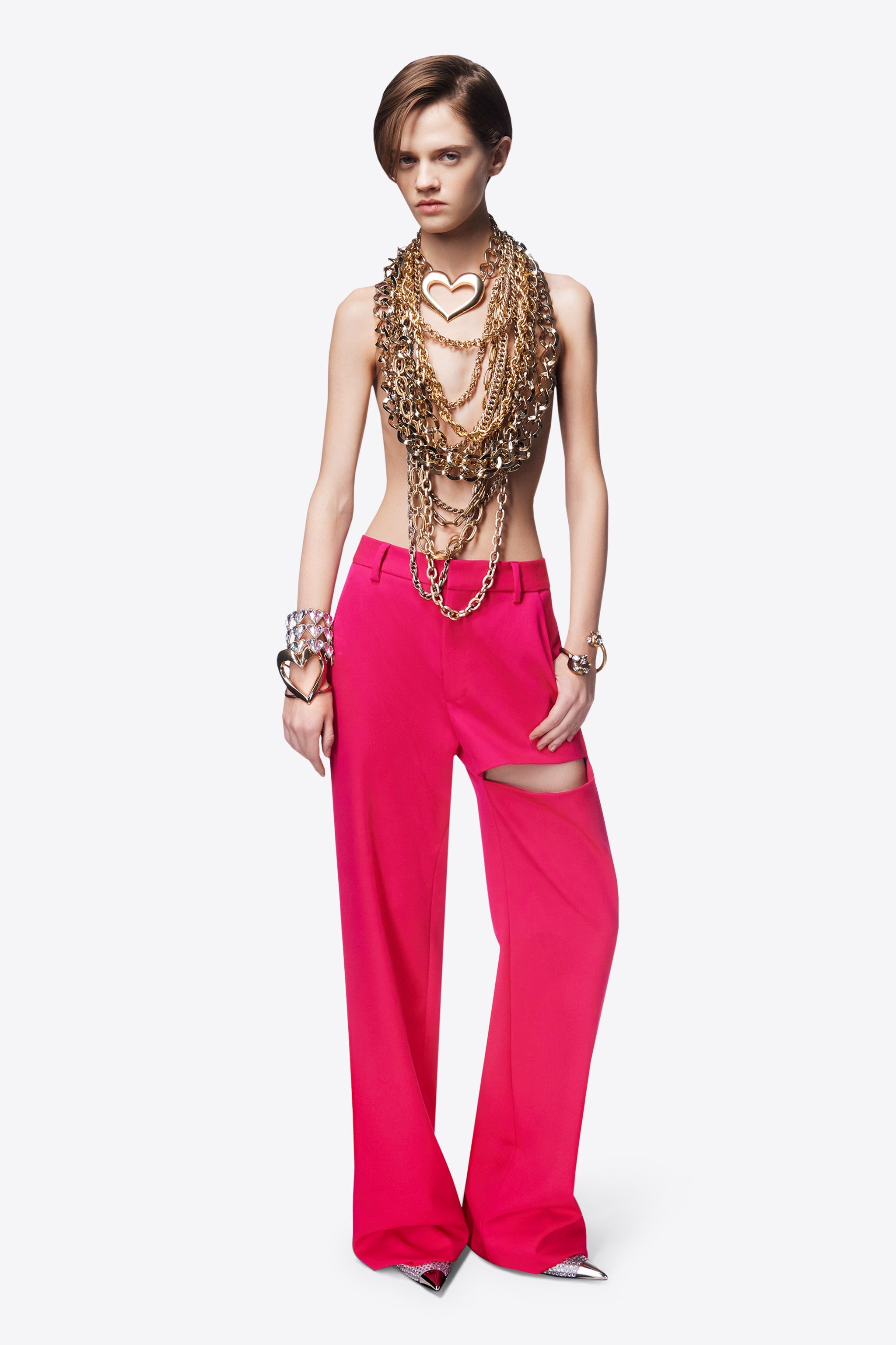 ASYMMETRIC SLIT TROUSER - 4