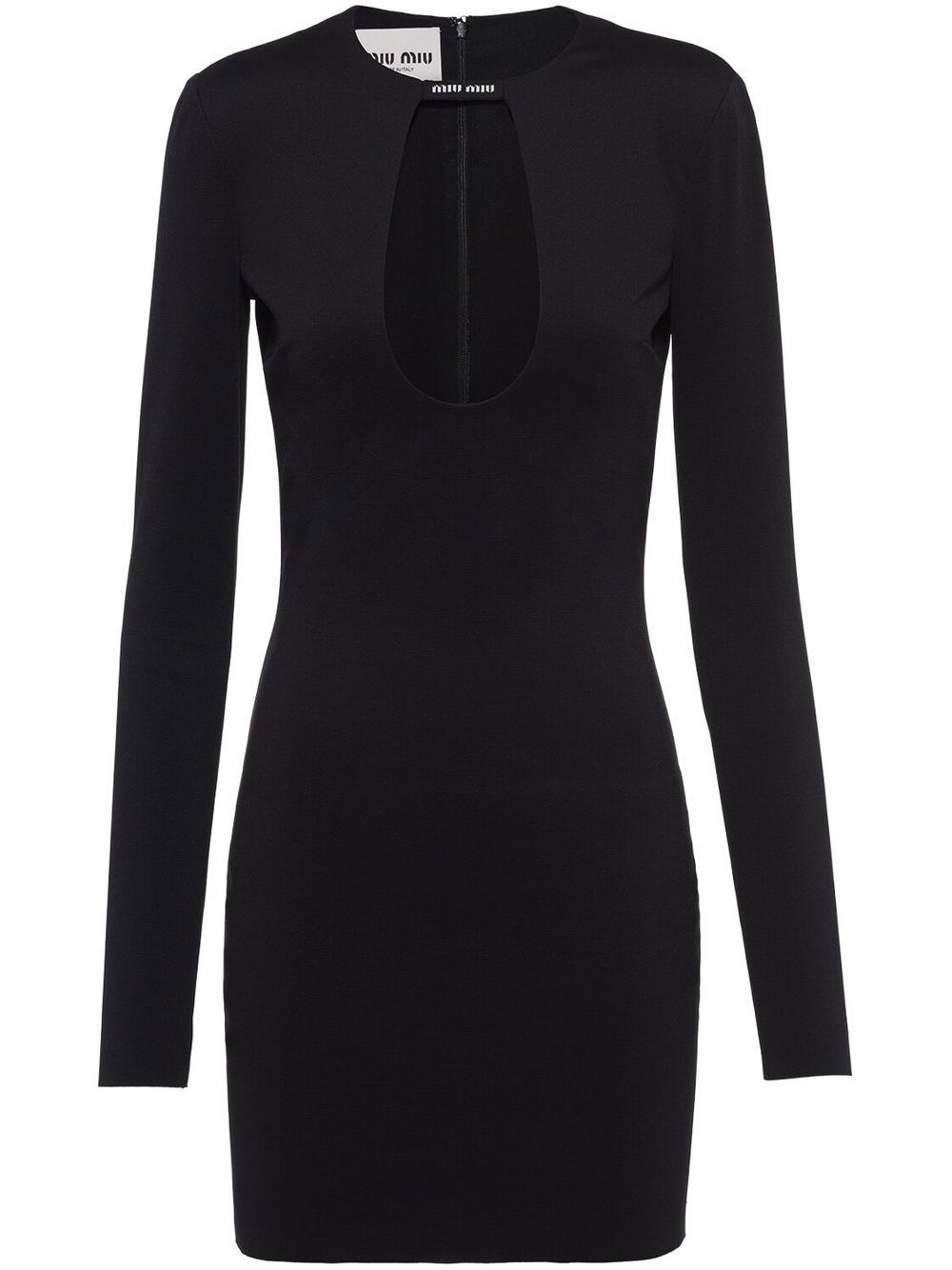 cut-out mini dress - 1