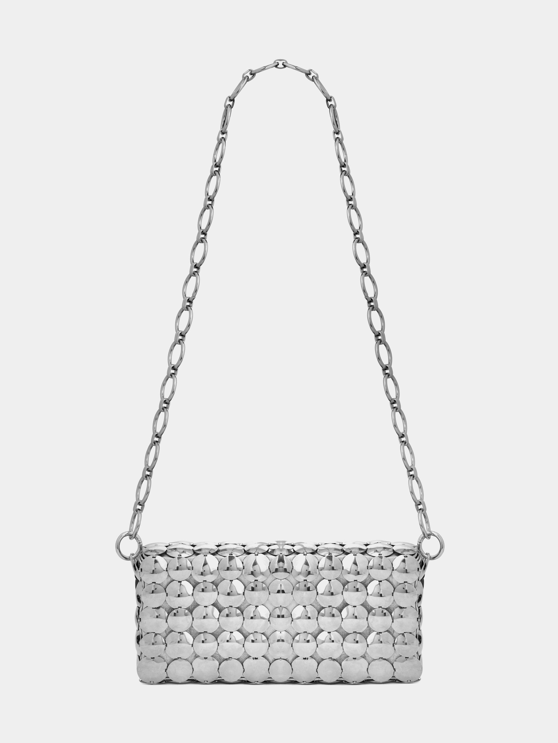 SILVER QUILTED BAG - 6