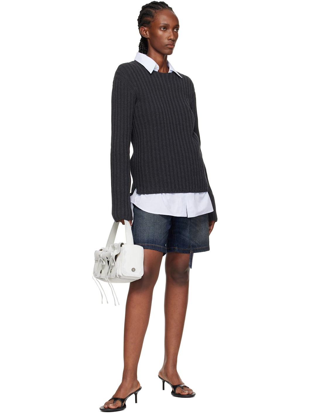 White Multipocket Bag - 4