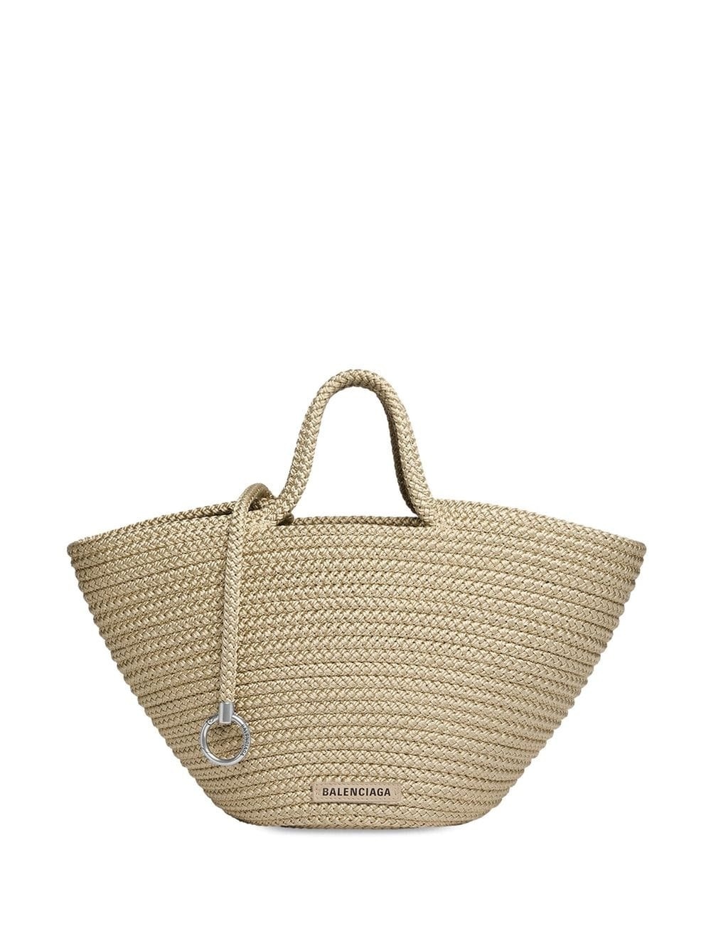 medium Ibiza basket tote bag - 1