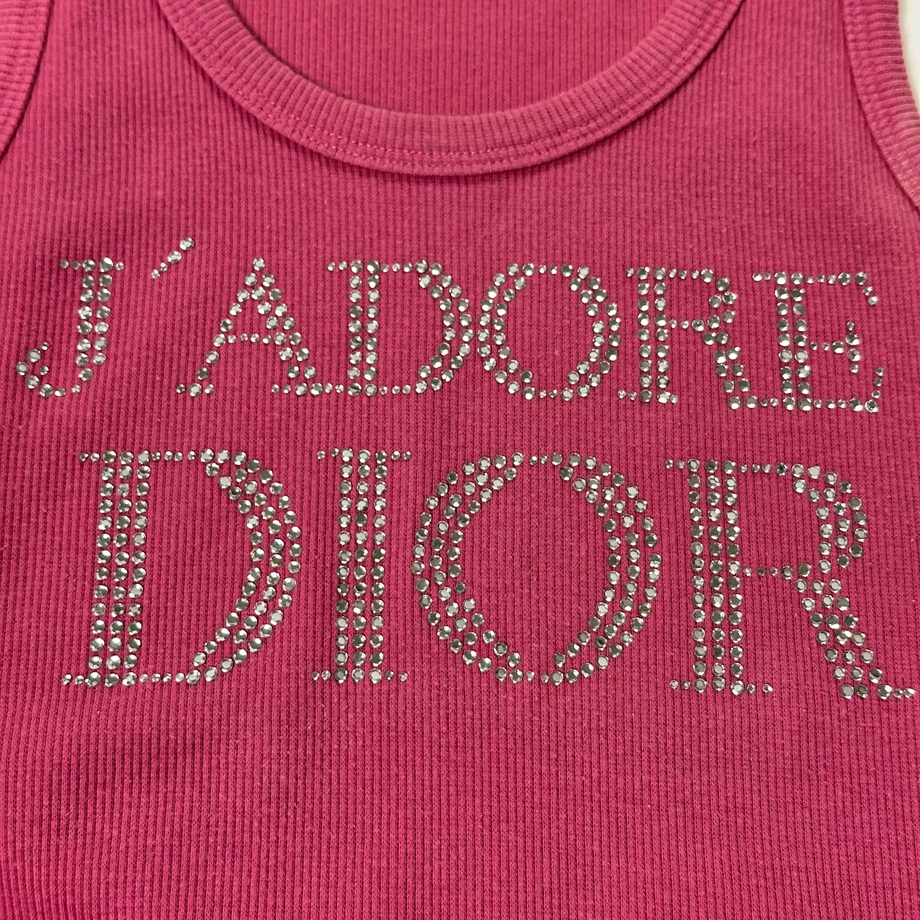 CHRISTIAN DIOR Fall Winter 2003 "J'ADORE DIOR" Swarovski Tank Top - 3