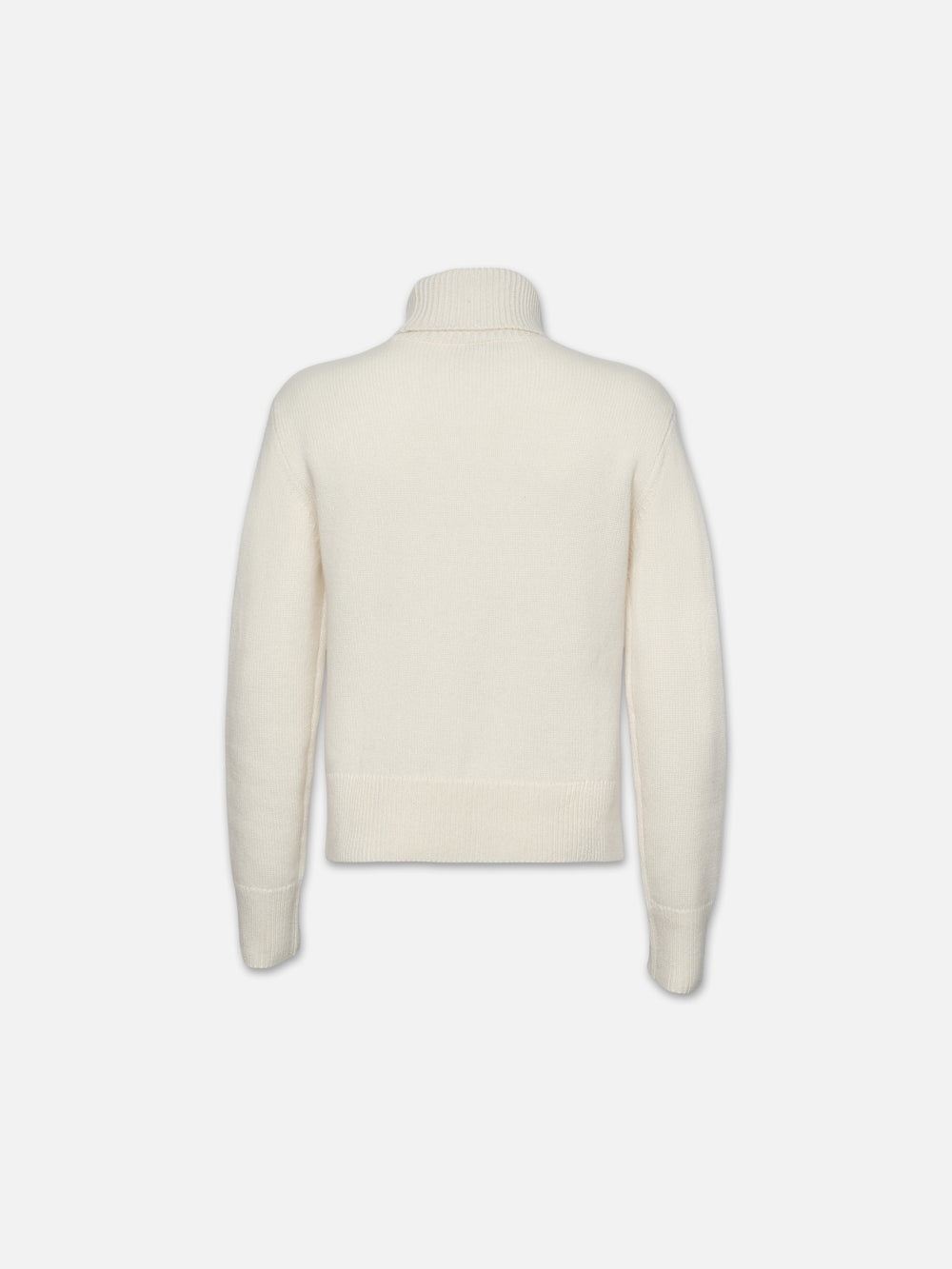 Cashmere Turtleneck Sweater in Cream - 3