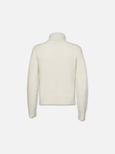 FRAME Cashmere Turtleneck Sweater in Cream outlook