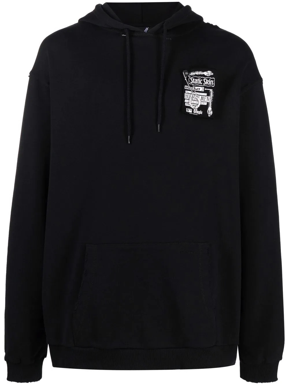 graphic-print cotton hoodie - 1