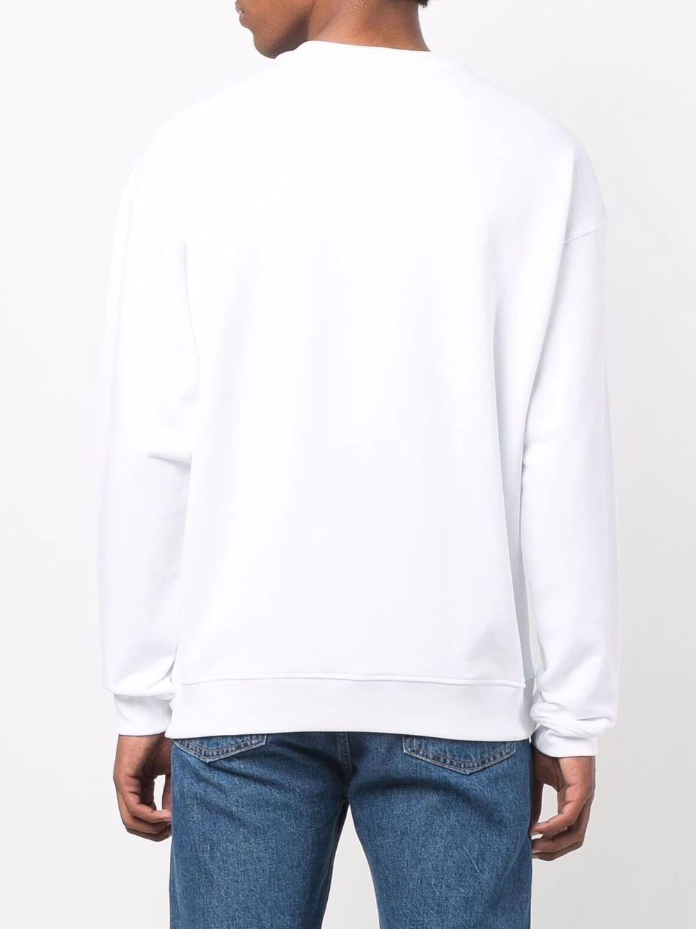 logo-print cotton sweatshirt - 4