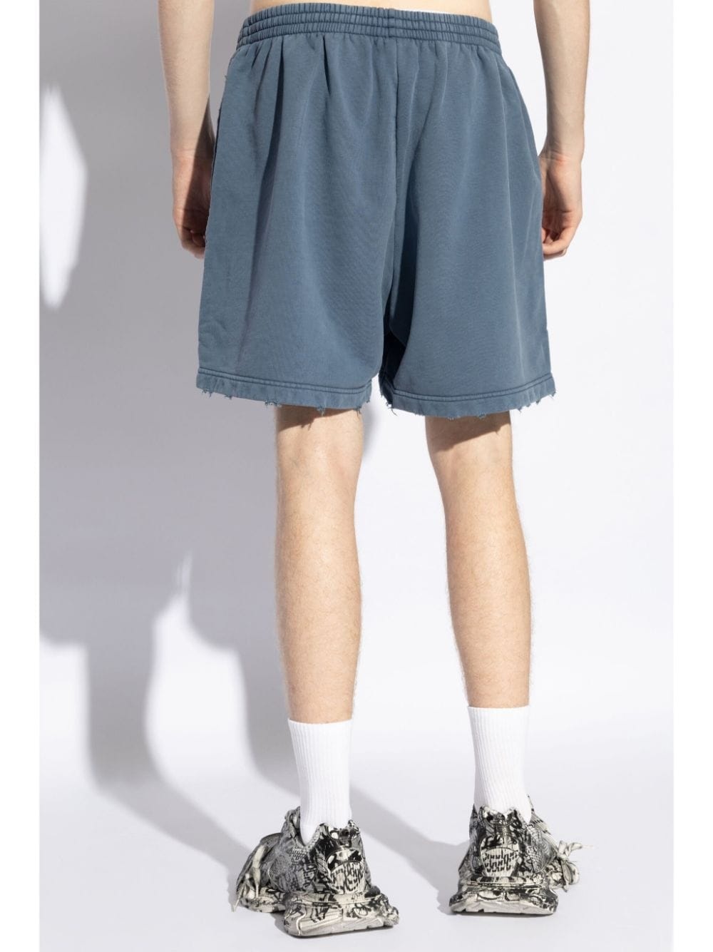 graphic print track shorts - 4