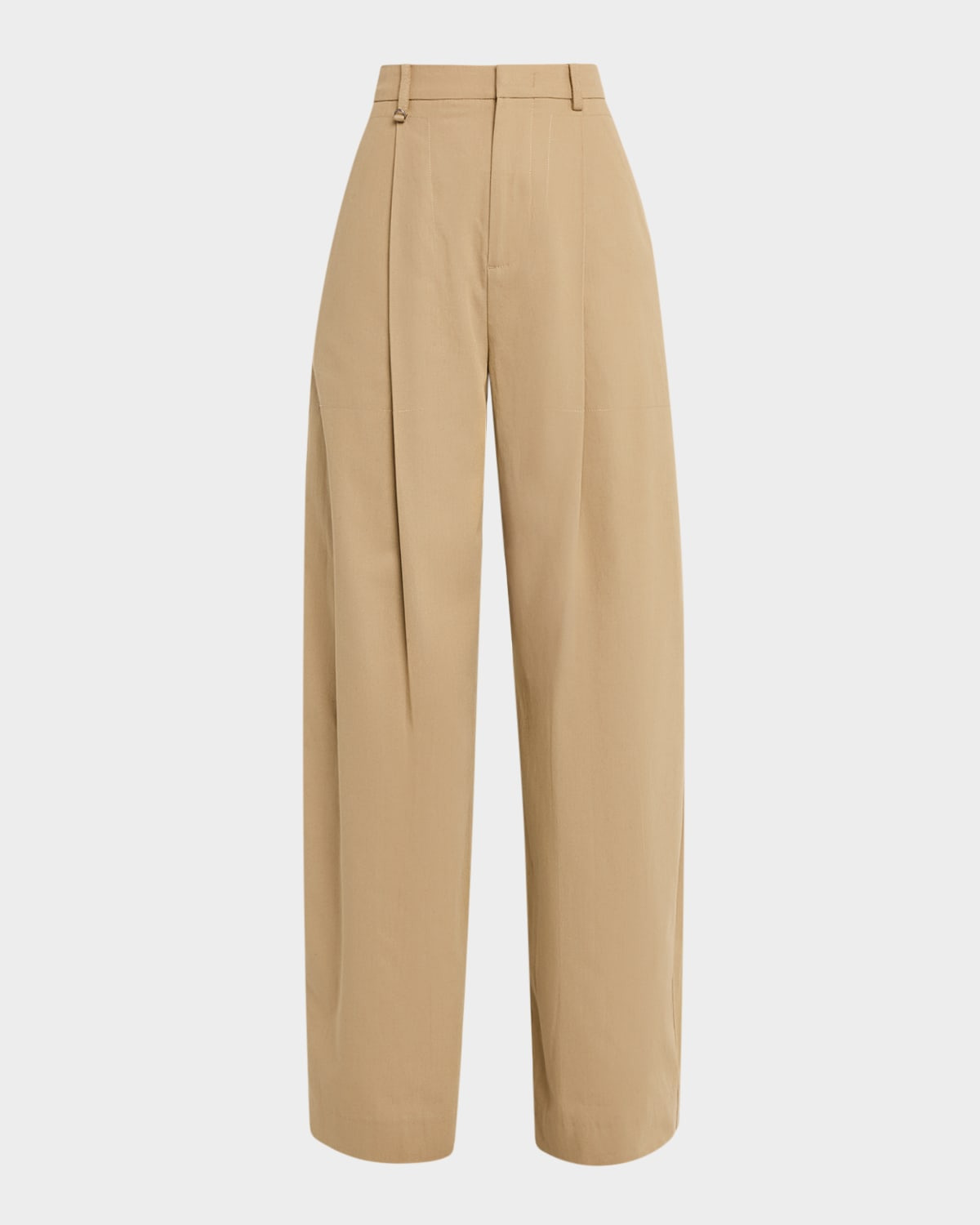 Mid-Rise Pleated Trousers - 1