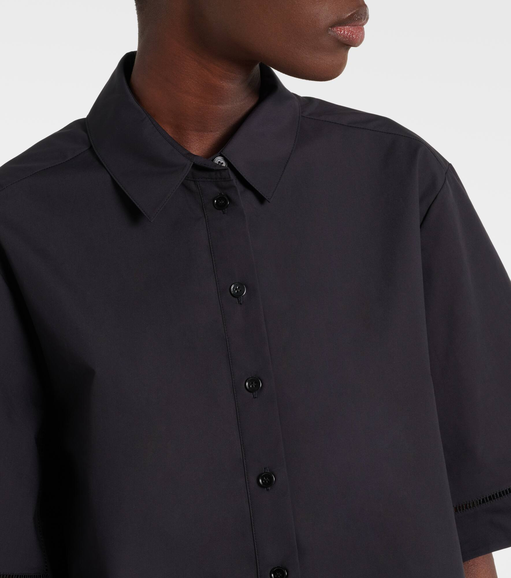 Embroidered cotton poplin shirt - 4