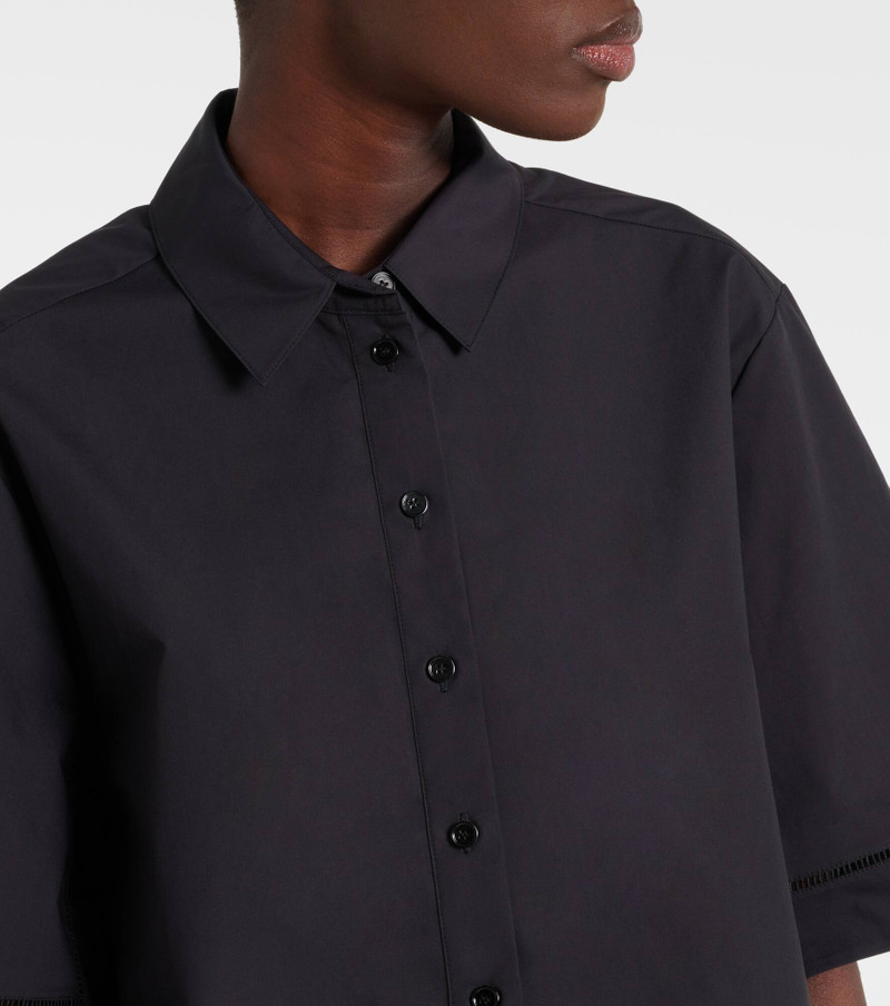 Embroidered cotton poplin shirt 4