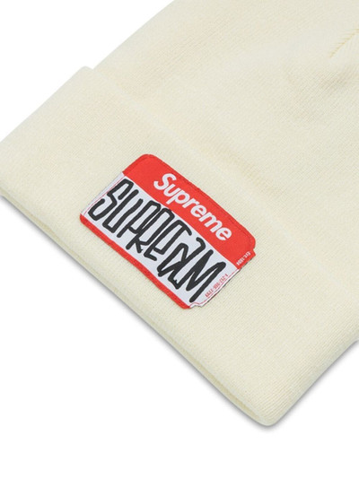 Supreme Gonz nametag beanie outlook